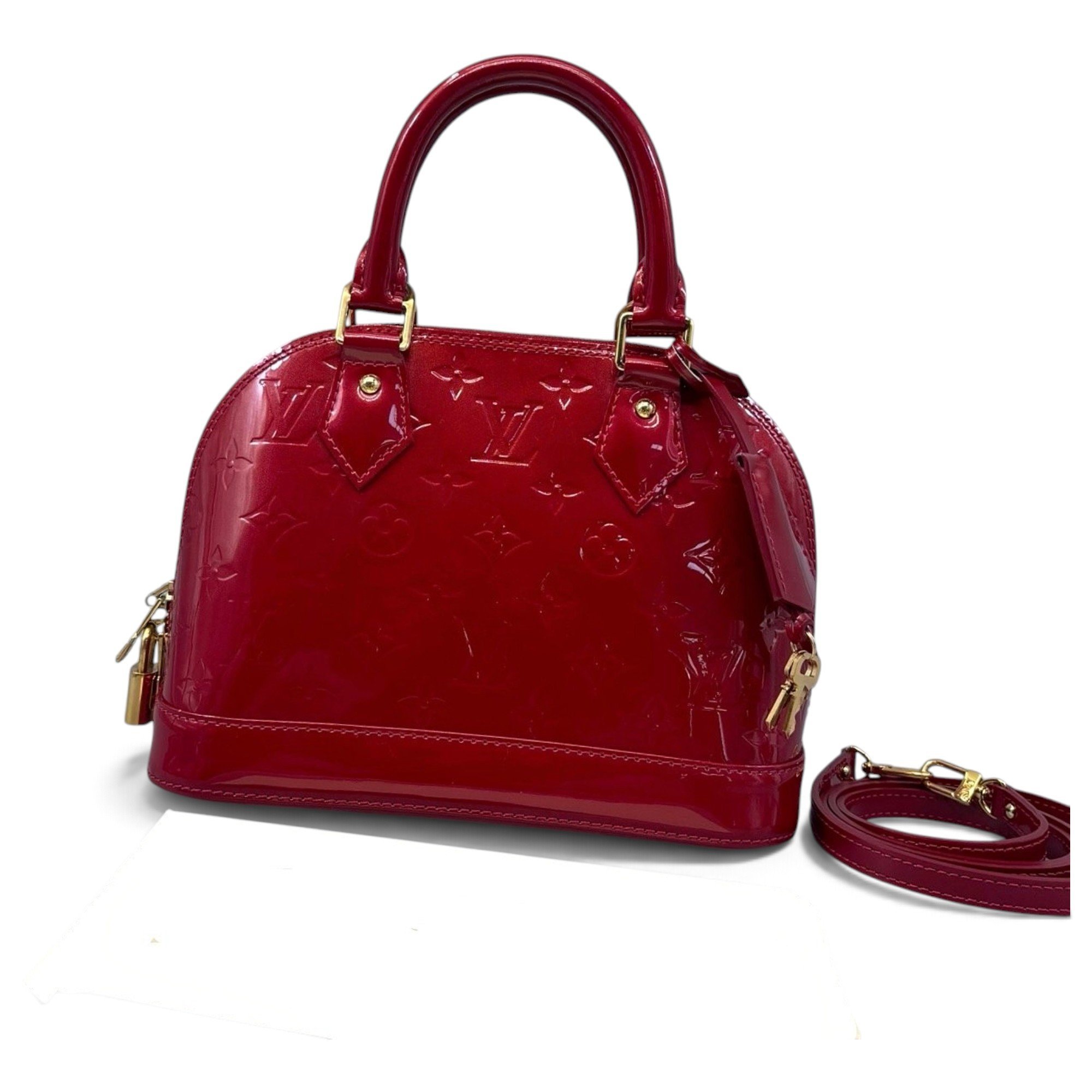 Alma BB patent leather handbag