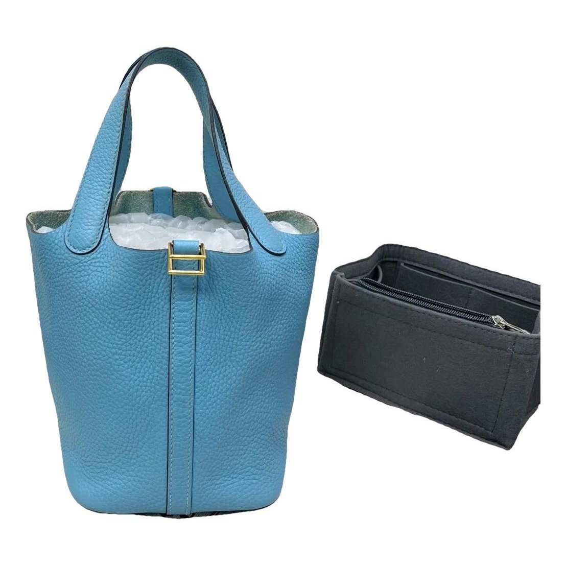 Picotin leather handbag