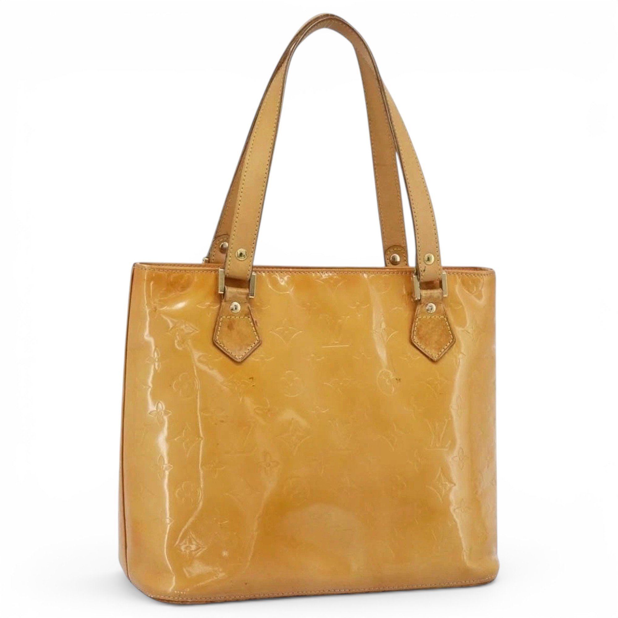 Patent leather handbag