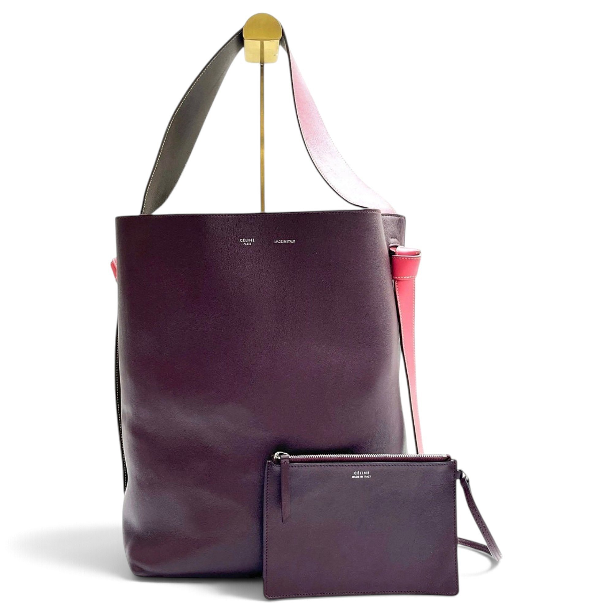 Seau Sangle leather handbag
