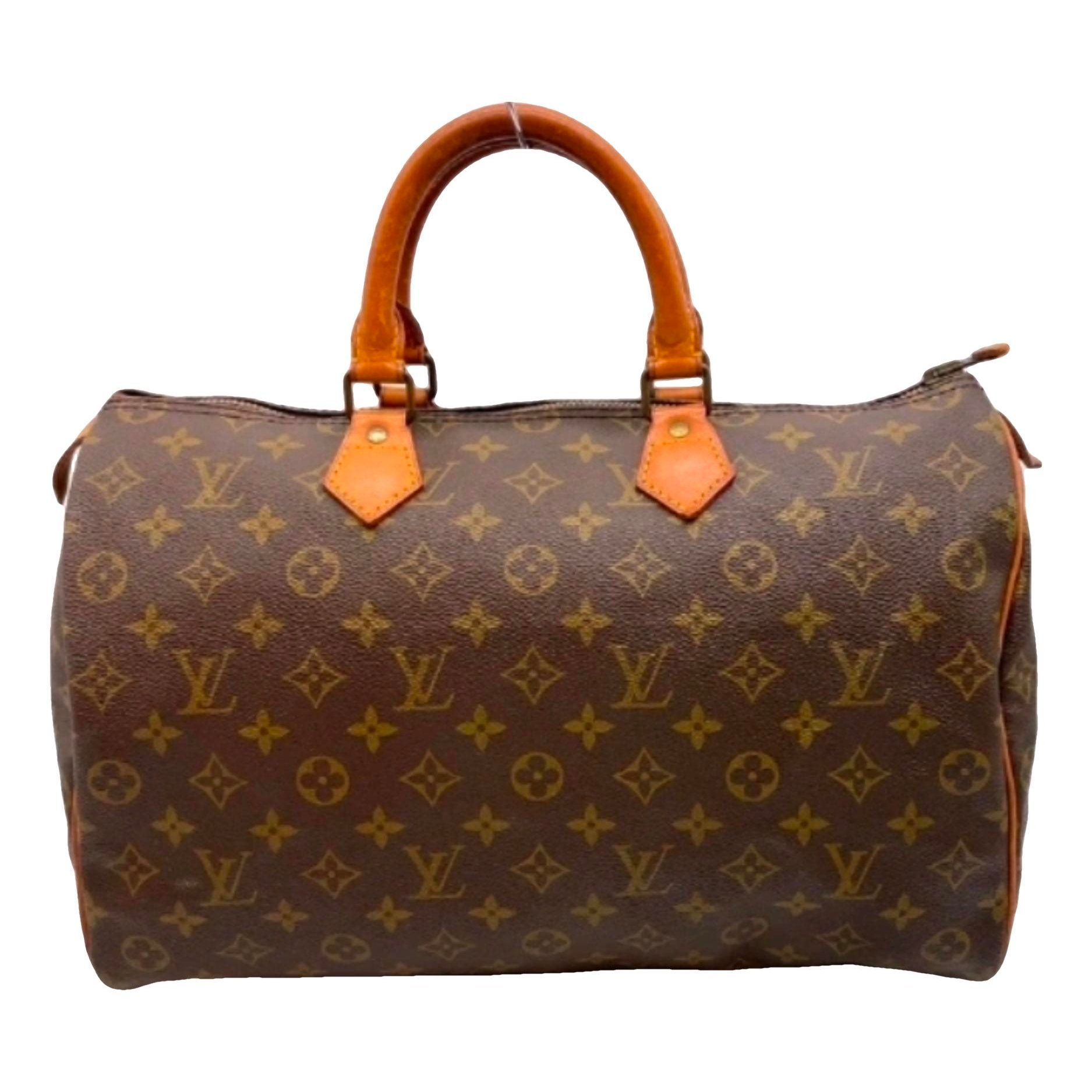 Speedy leather handbag
