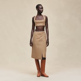 Brassière en toile de laine