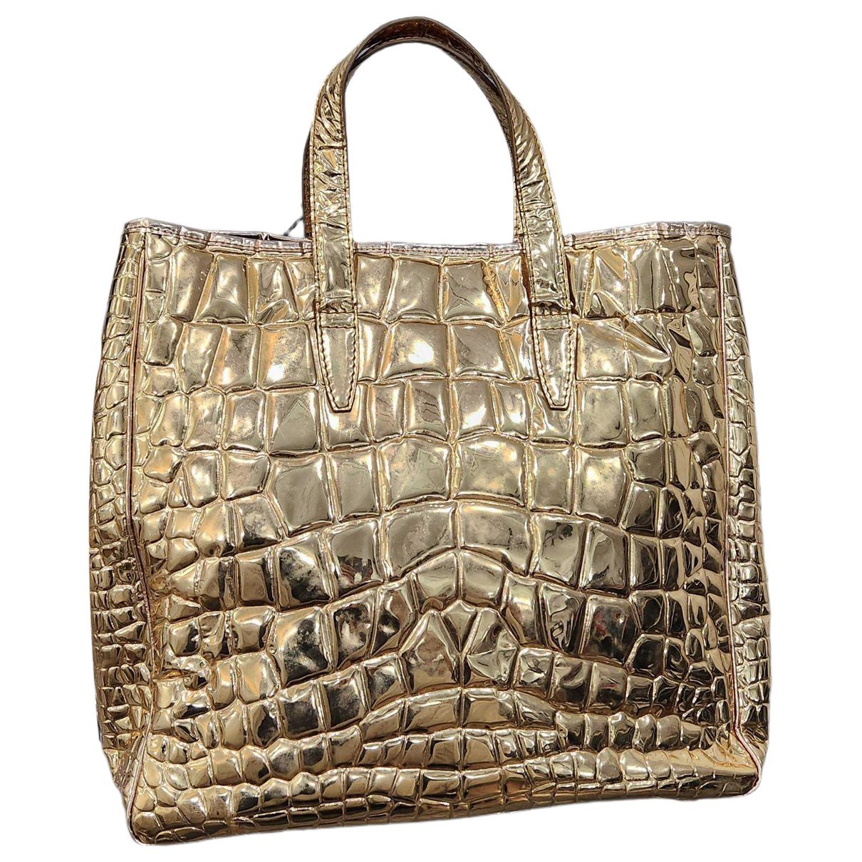 Patent leather tote