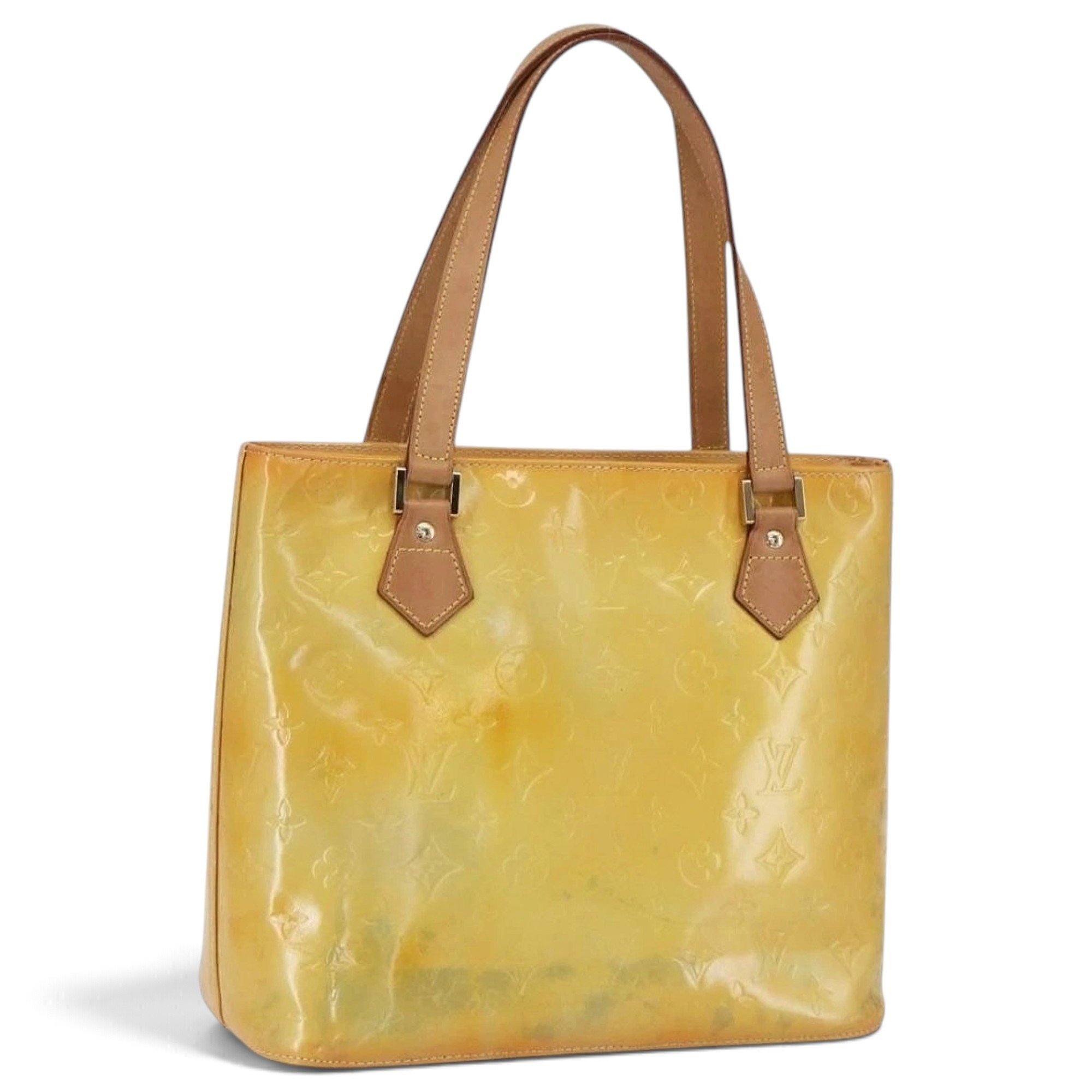 Patent leather handbag