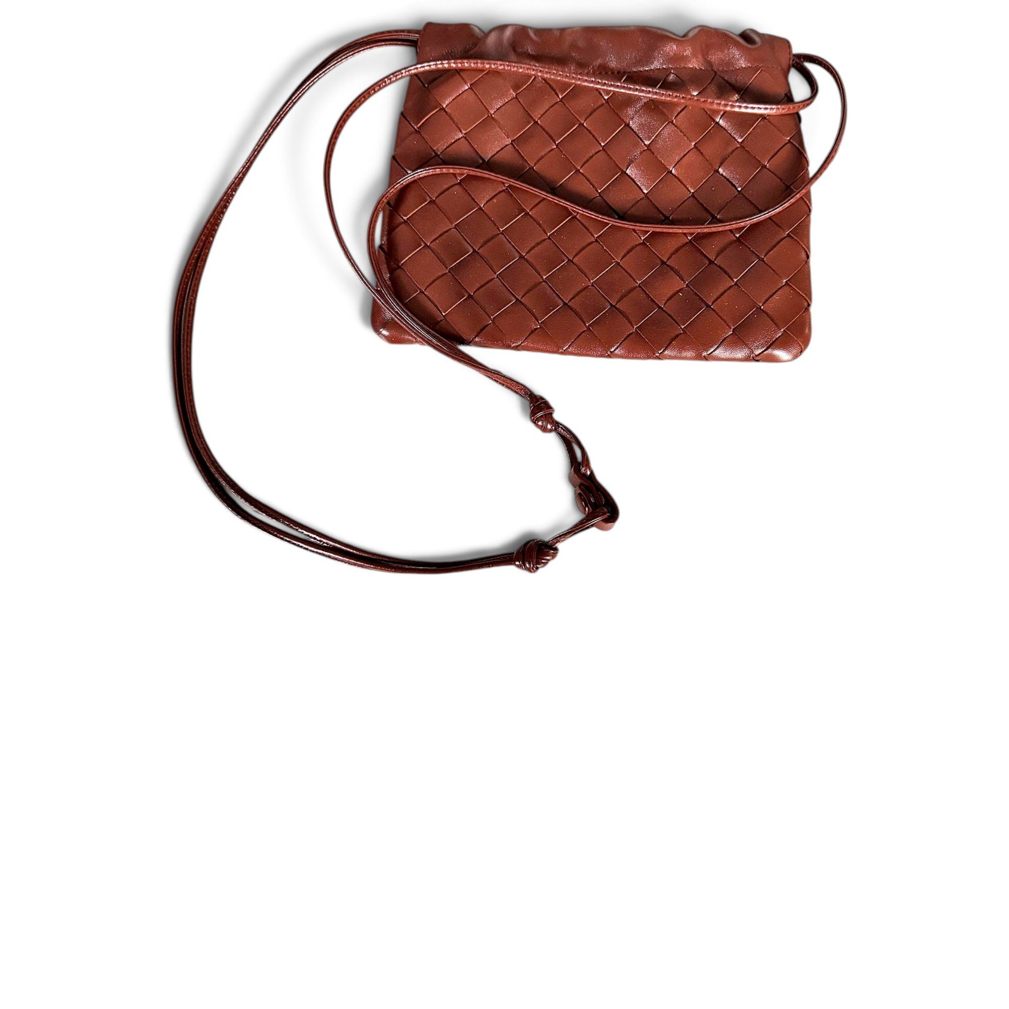 Pouch leather crossbody bag