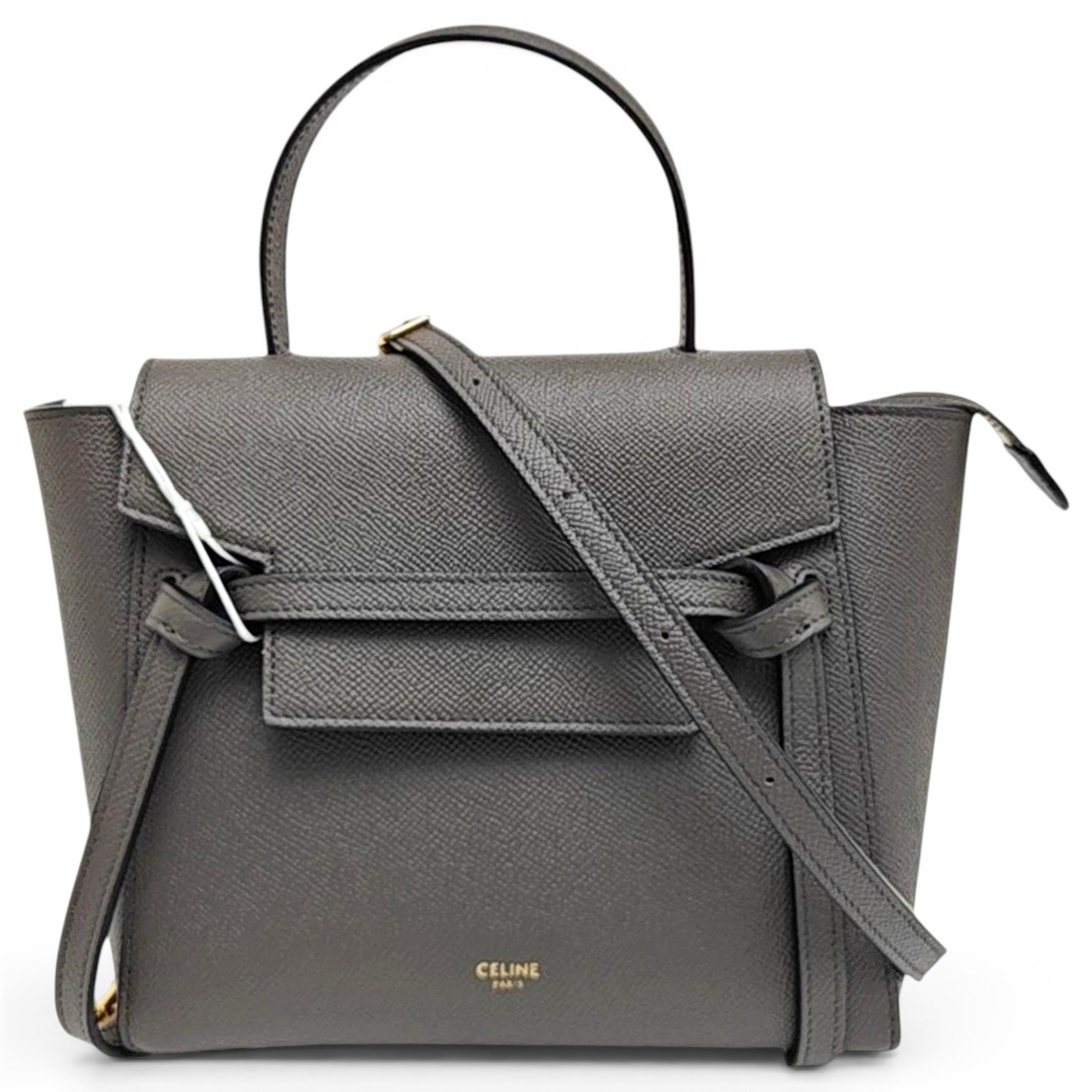 Belt leather handbag