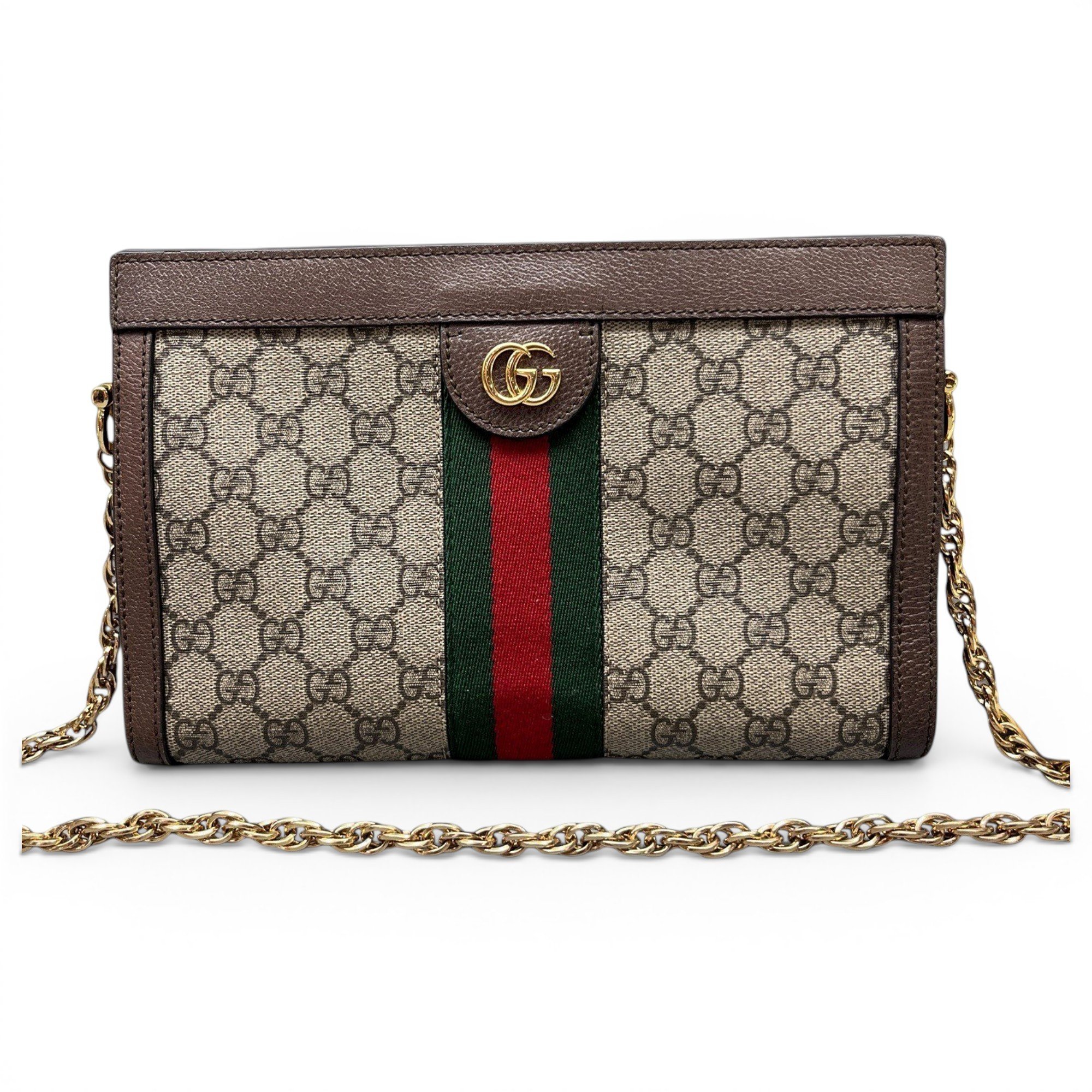 Ophidia Chain leather handbag
