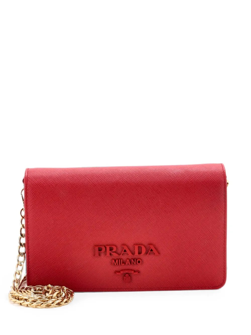 Chain Wallet Saffiano Leather crossbody bag