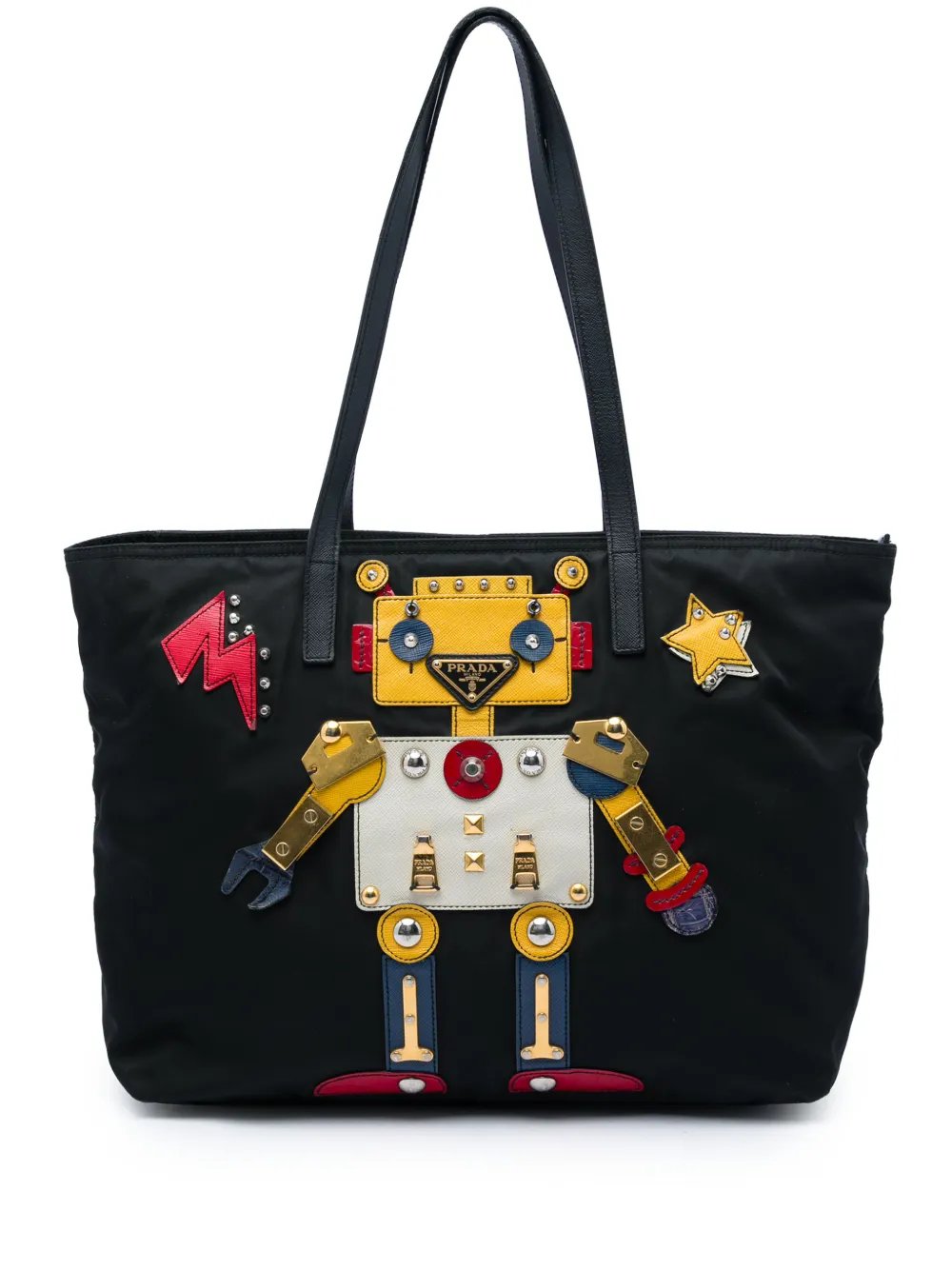 2013-2016 Saffiano Trimmed Tessuto Robot tote bag