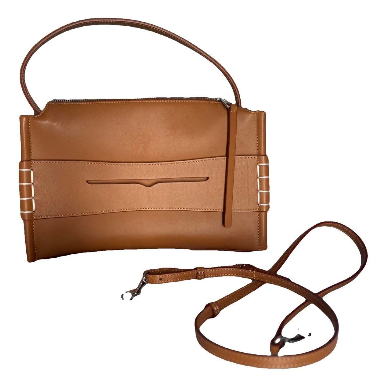 Loafer leather handbag