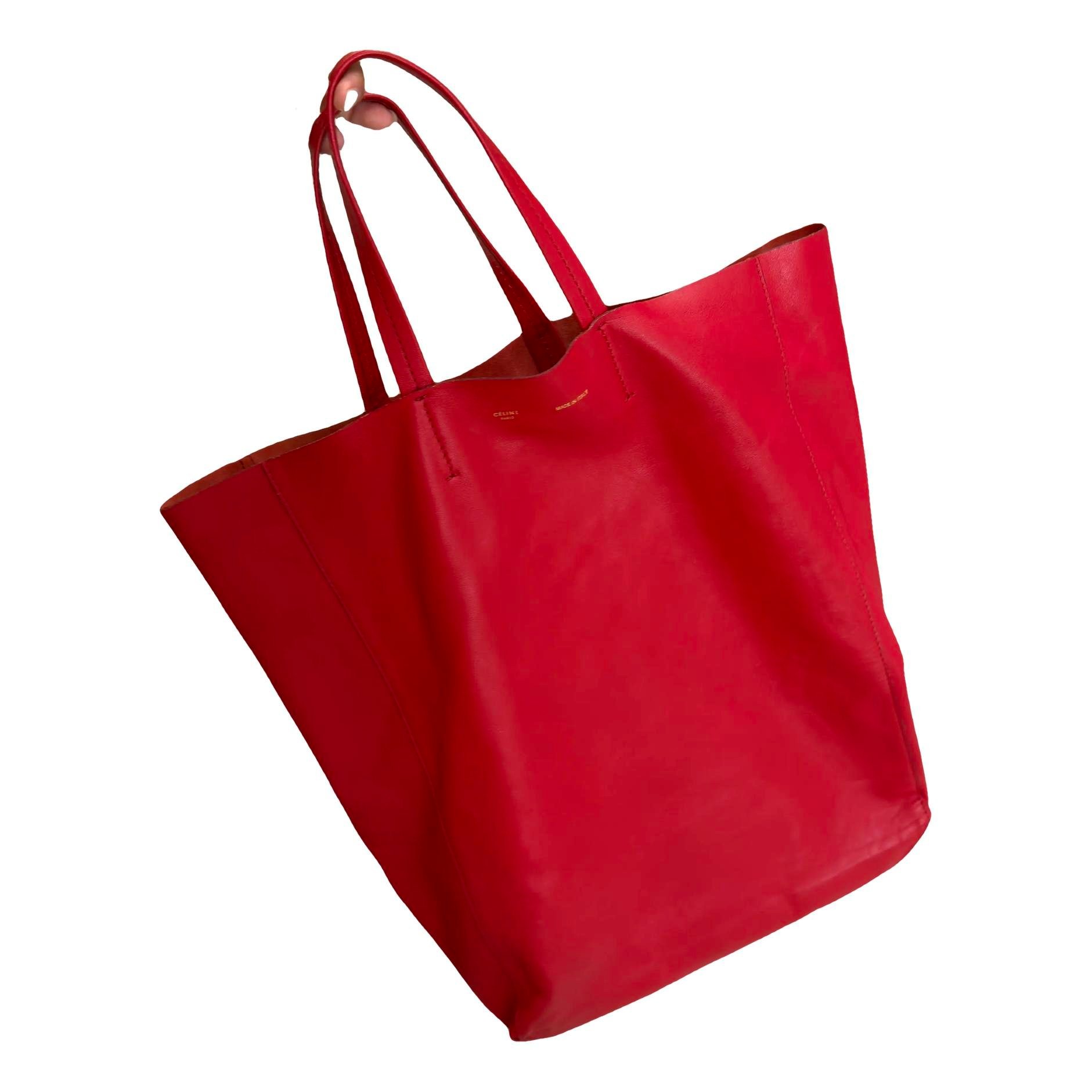 Cabas leather tote
