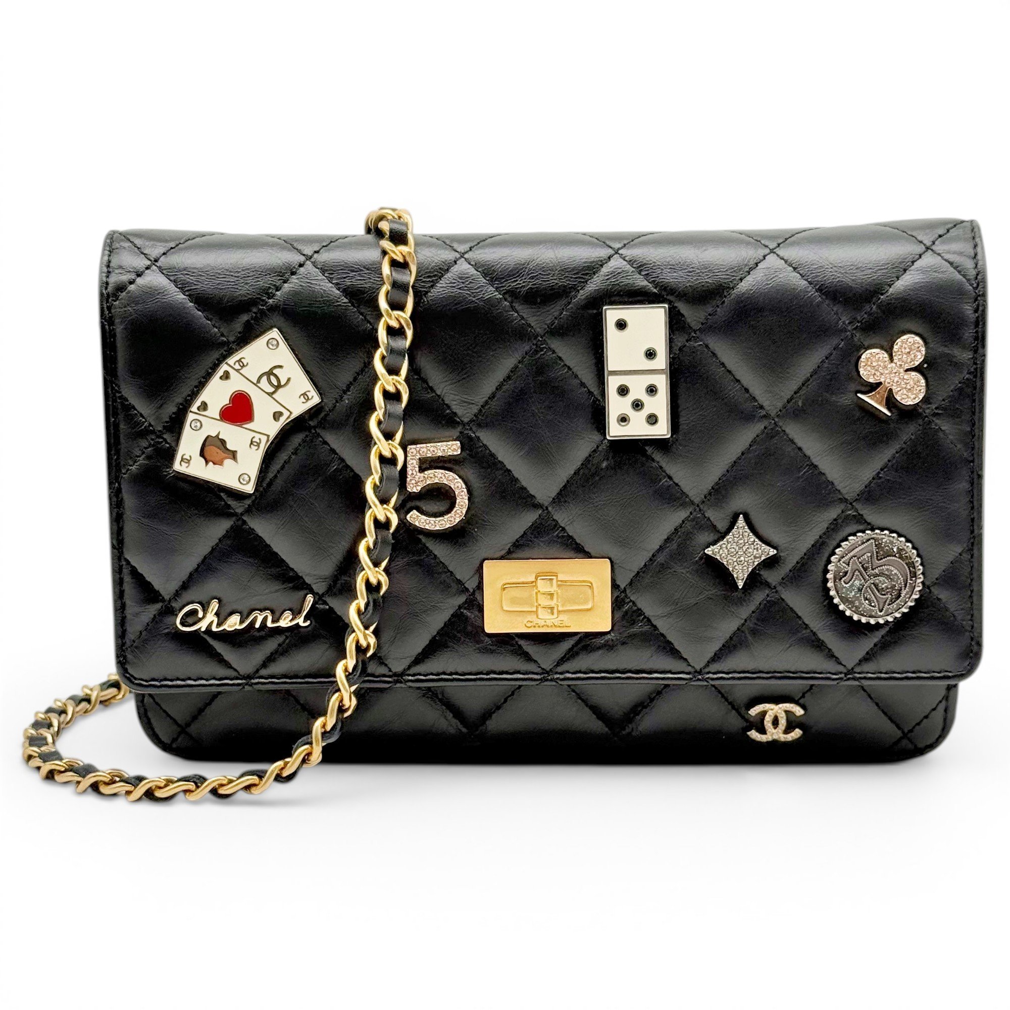 Wallet On Chain 2.55 leather crossbody bag