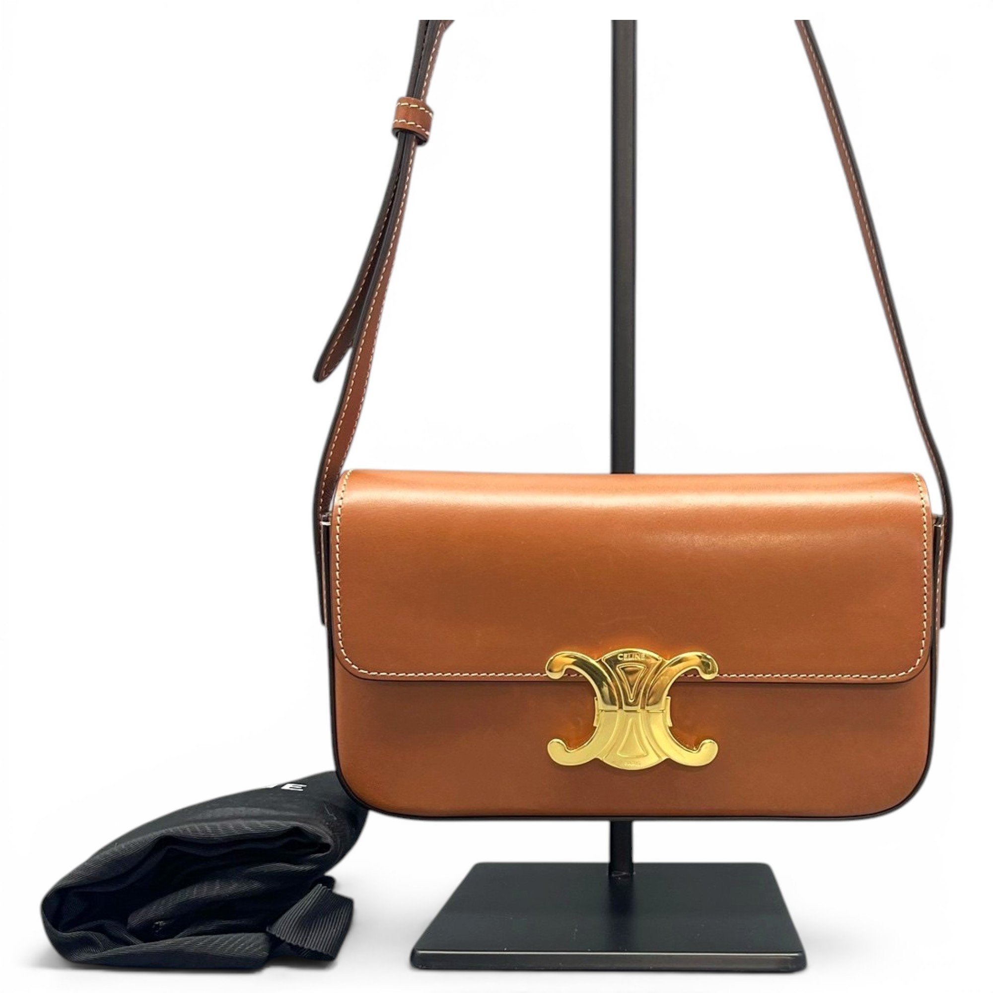 Triomphe leather handbag
