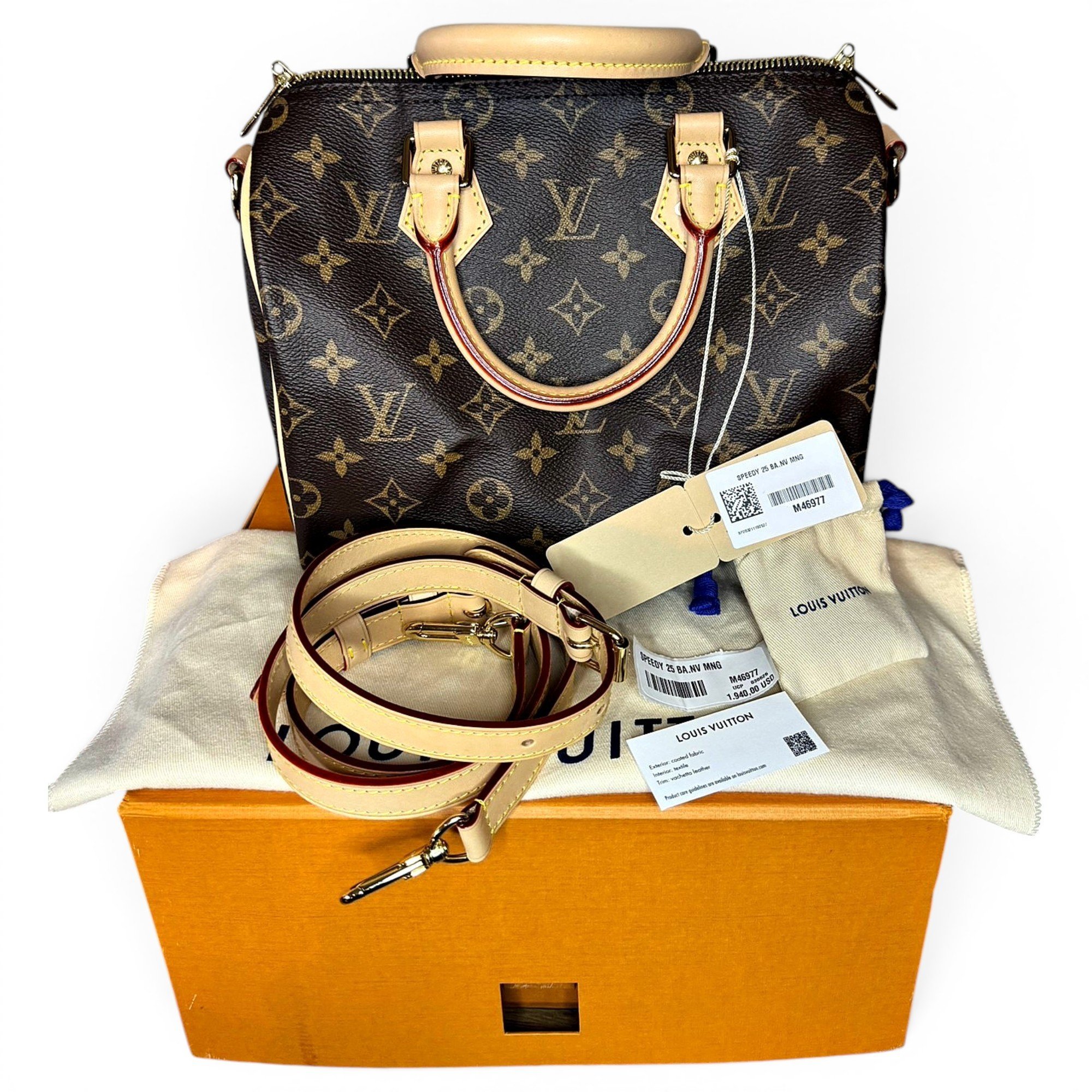 Louis Vuitton Speedy Bandoulière cloth handbag
