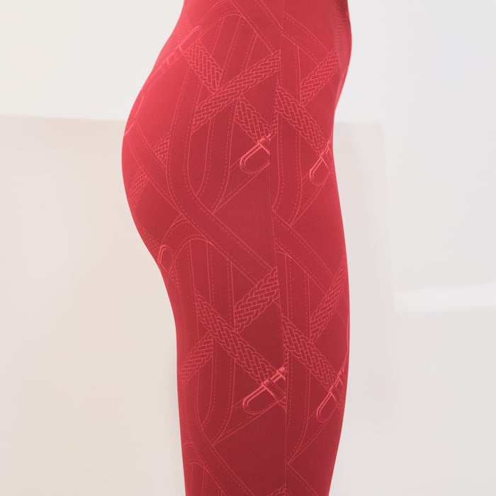 Rose Amarante Coaching Remix Leggings