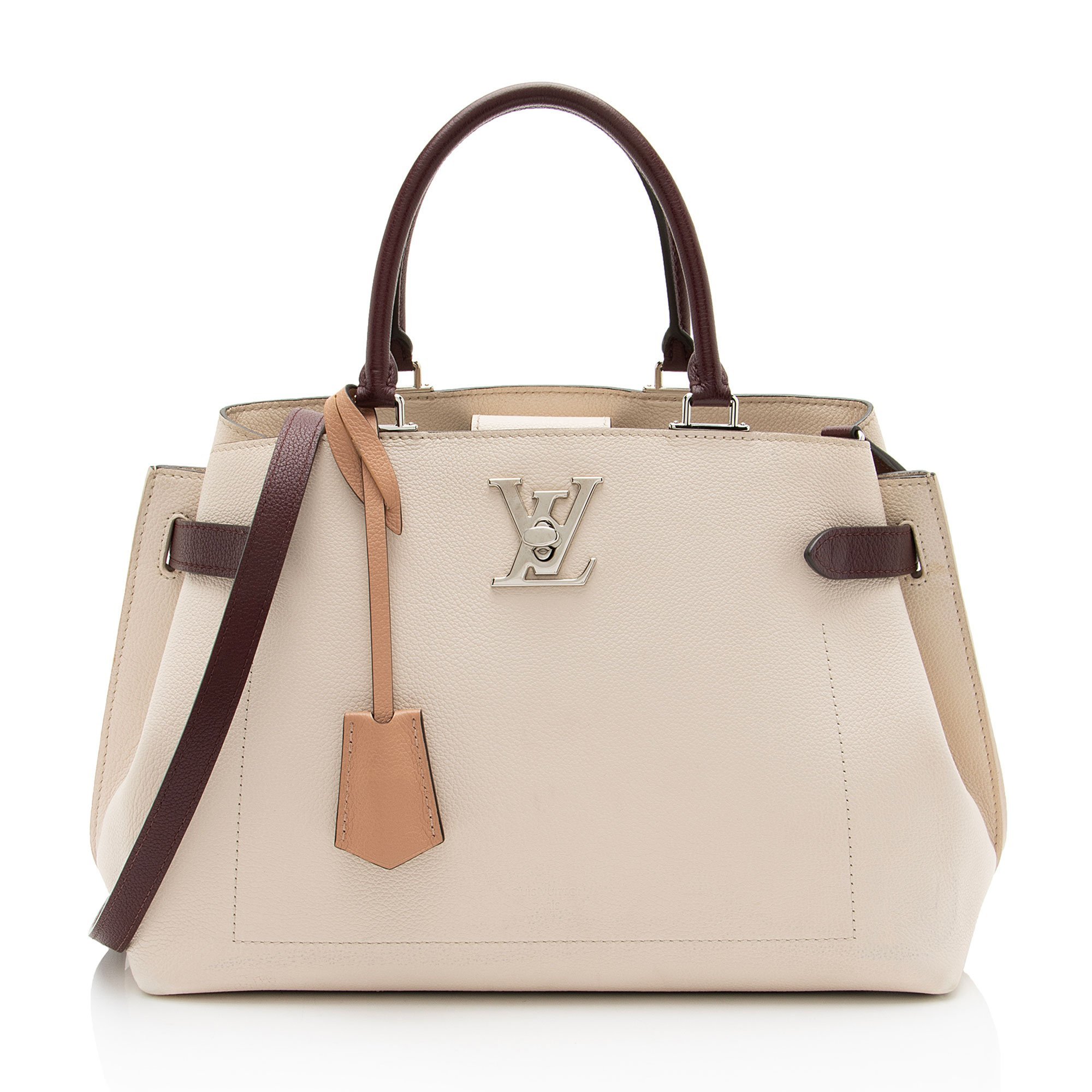 Lockme leather tote