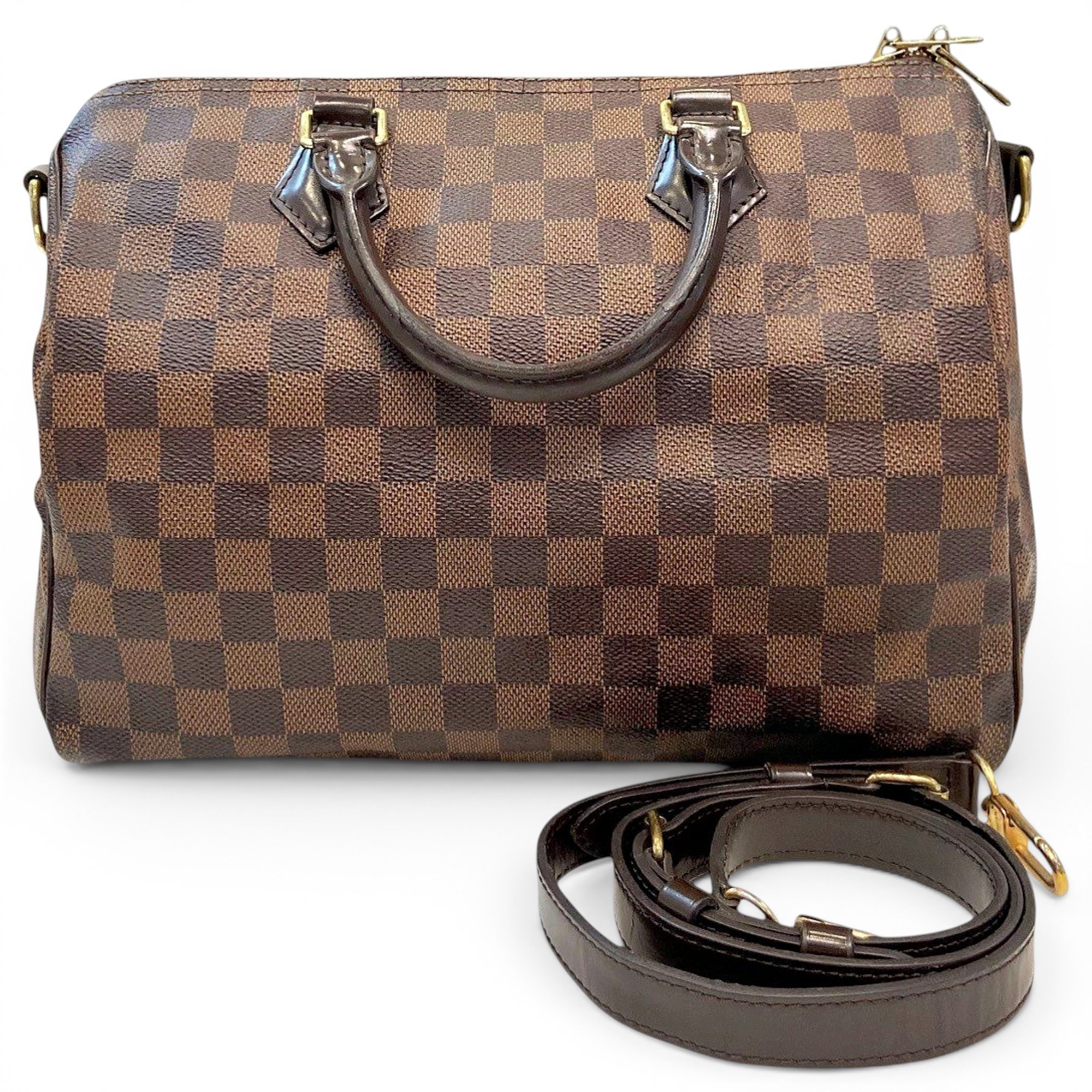 Speedy leather handbag