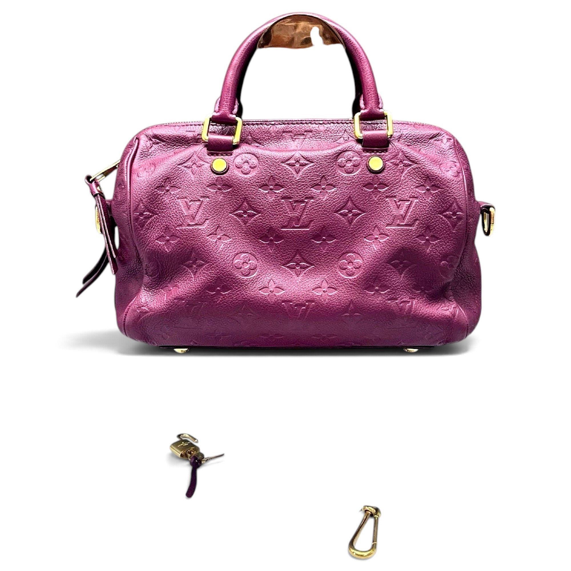 Speedy leather handbag