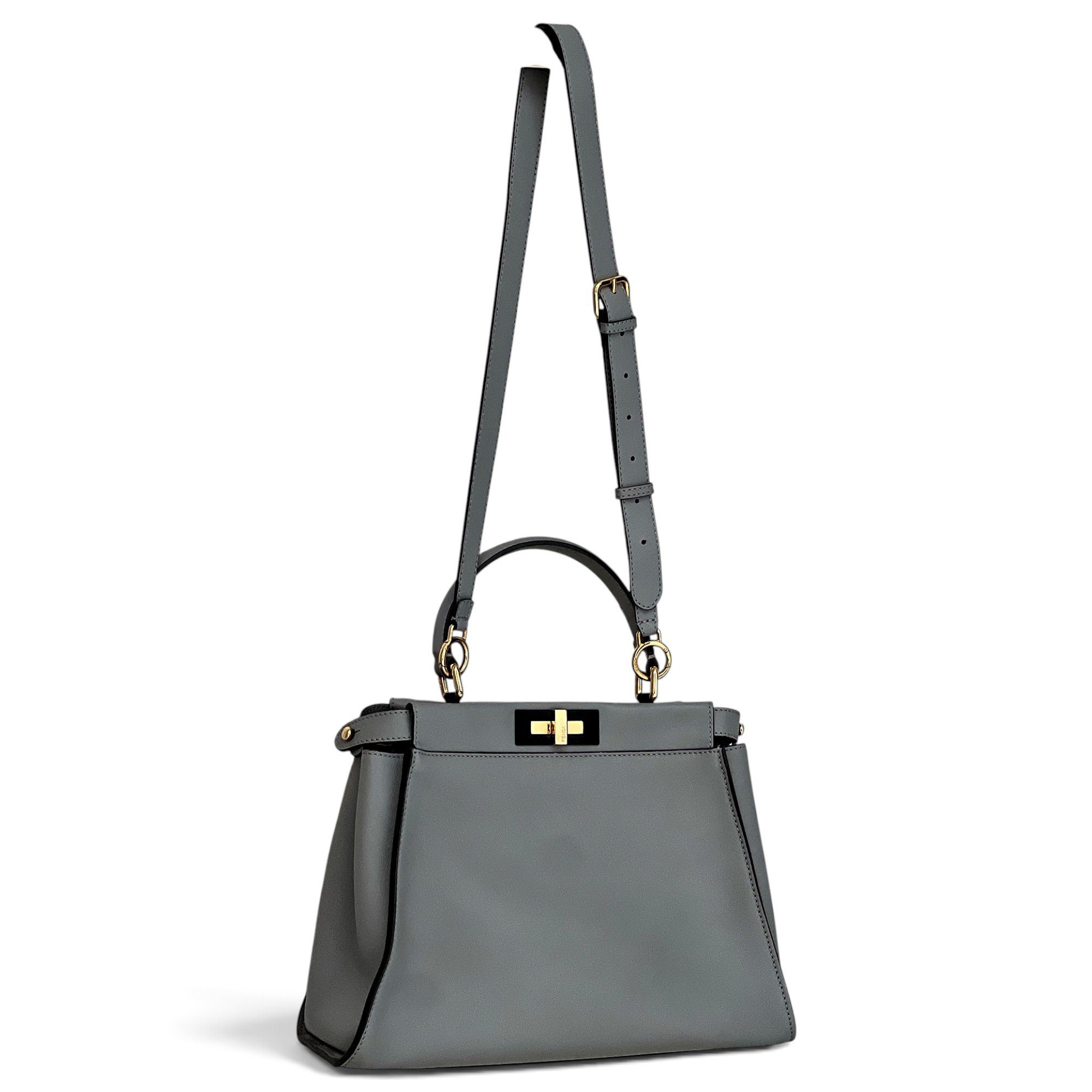 Peekaboo leather handbag