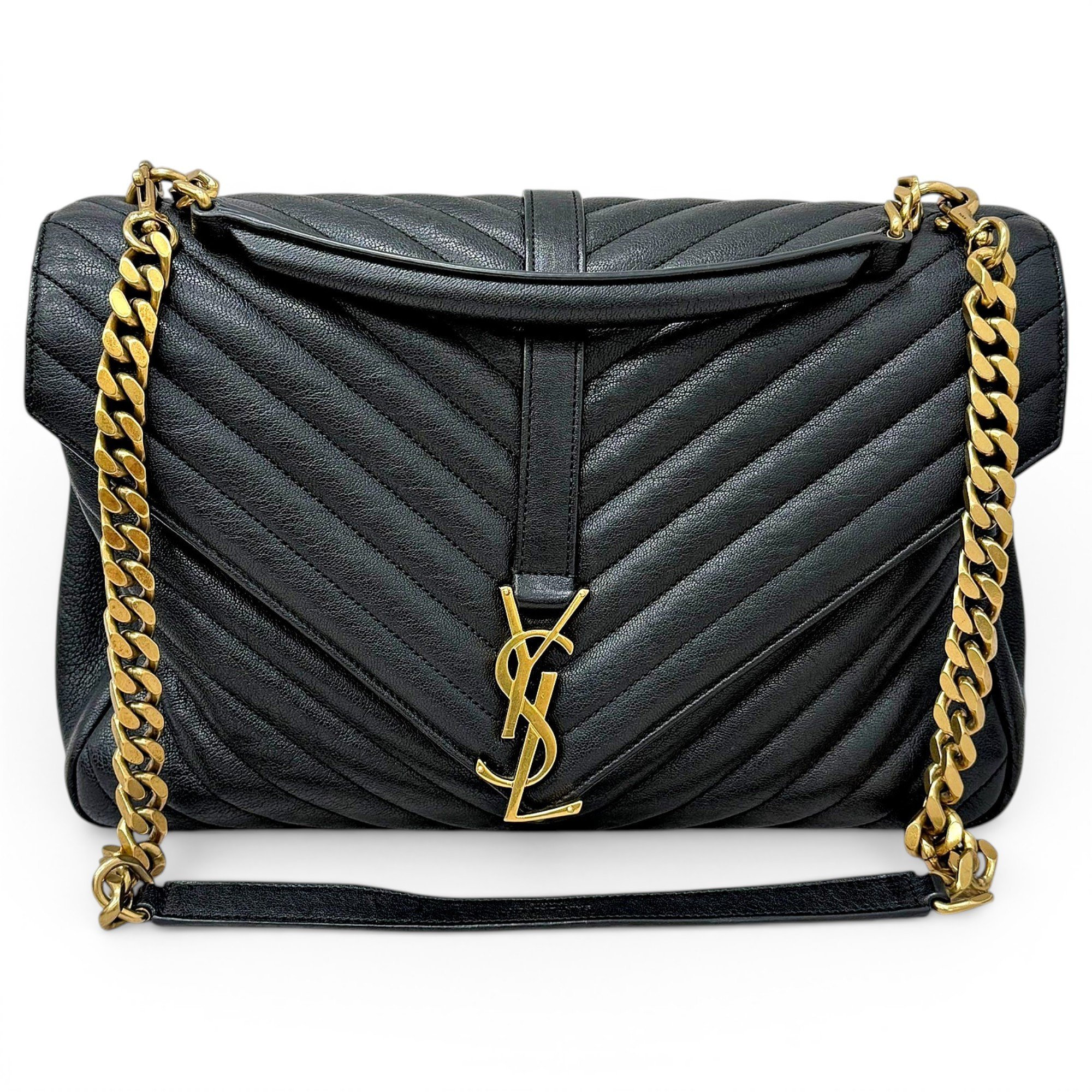 Collége monogramme leather handbag