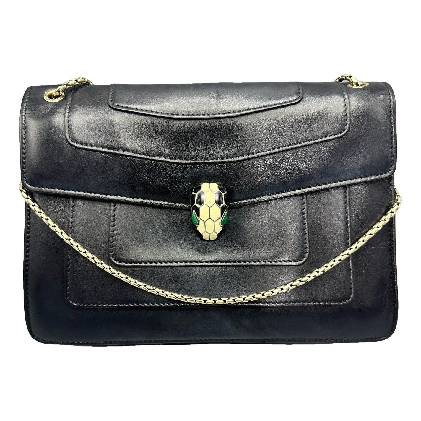 Serpenti leather handbag