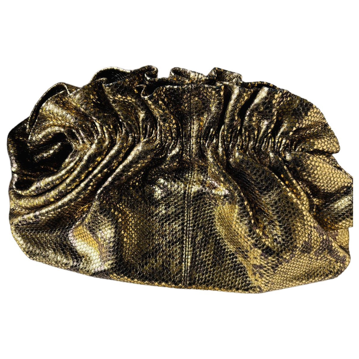 Leather clutch bag