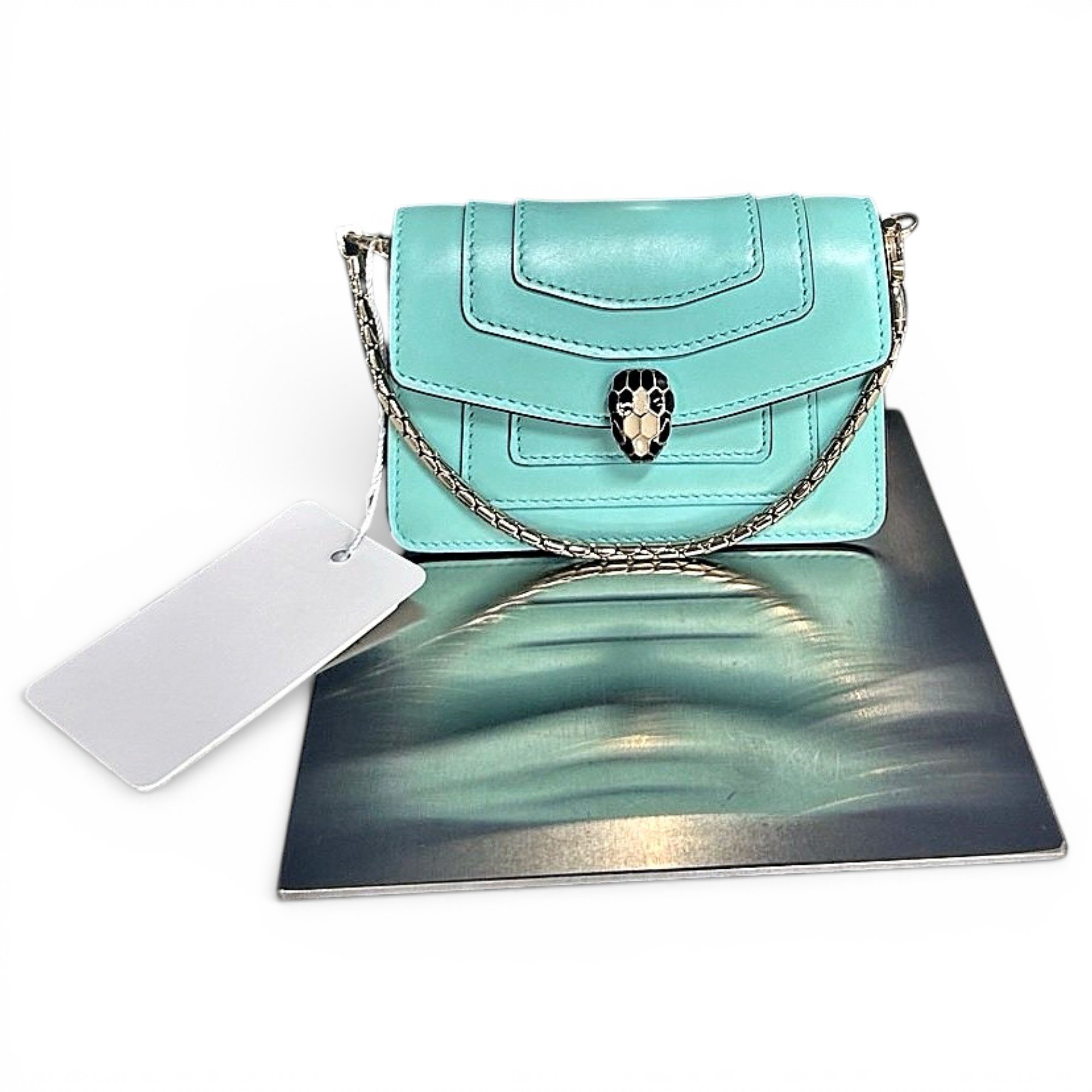 Bvlgari Serpenti leather handbag