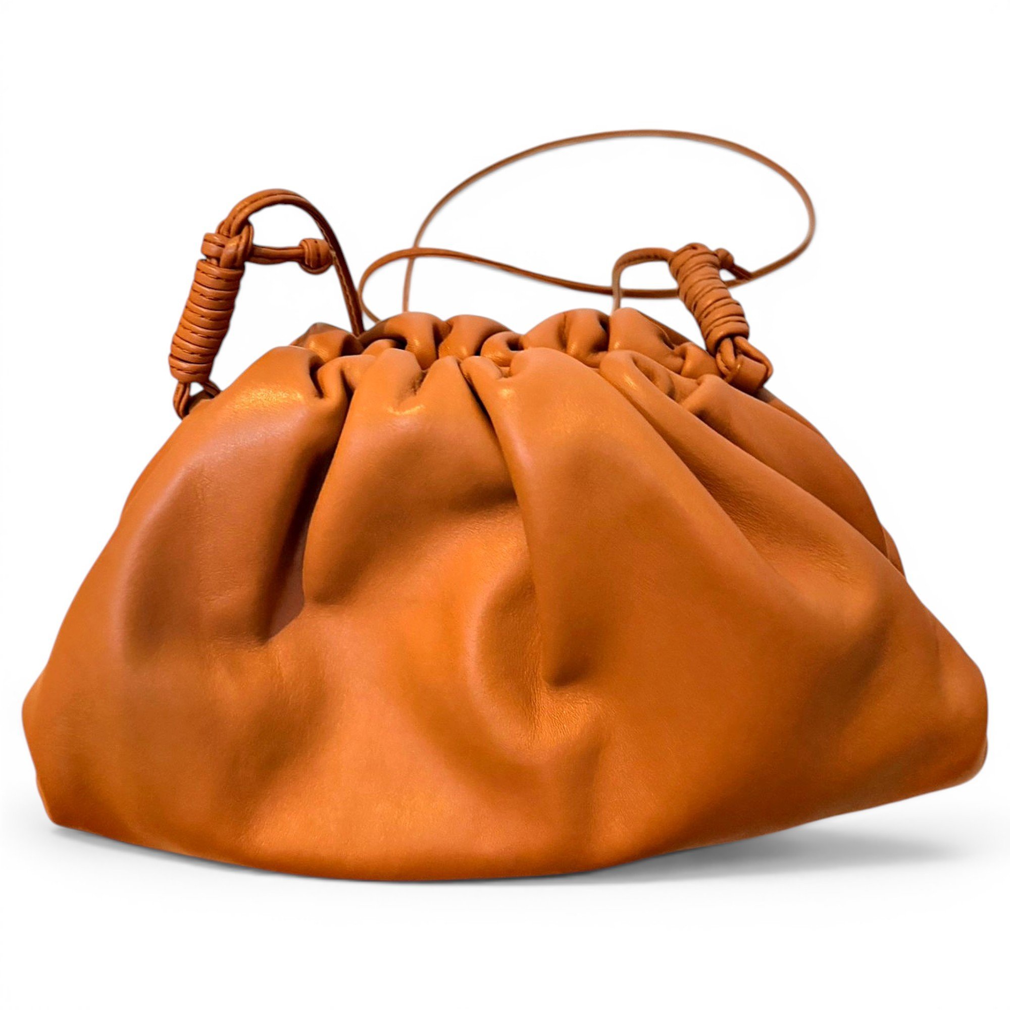 Pouch leather handbag