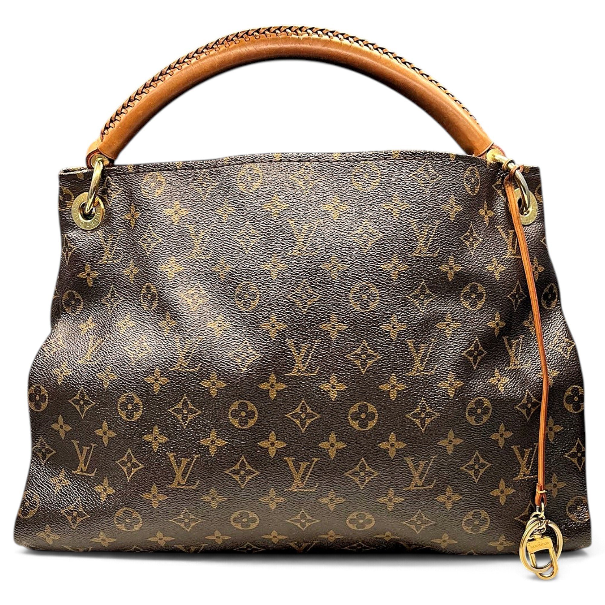 Artsy leather handbag