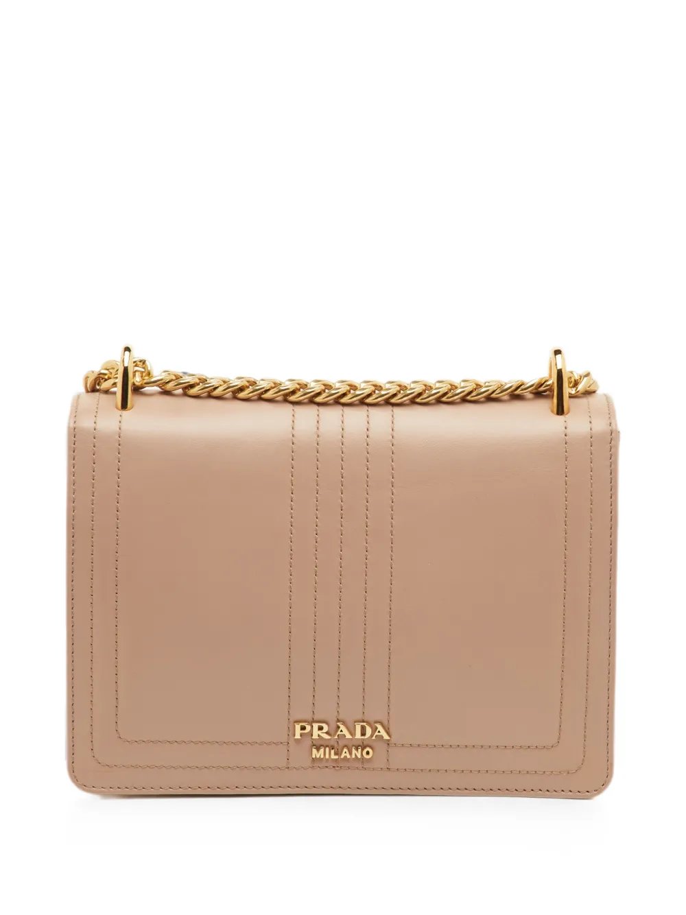 Lock Flap leather shoulder bag