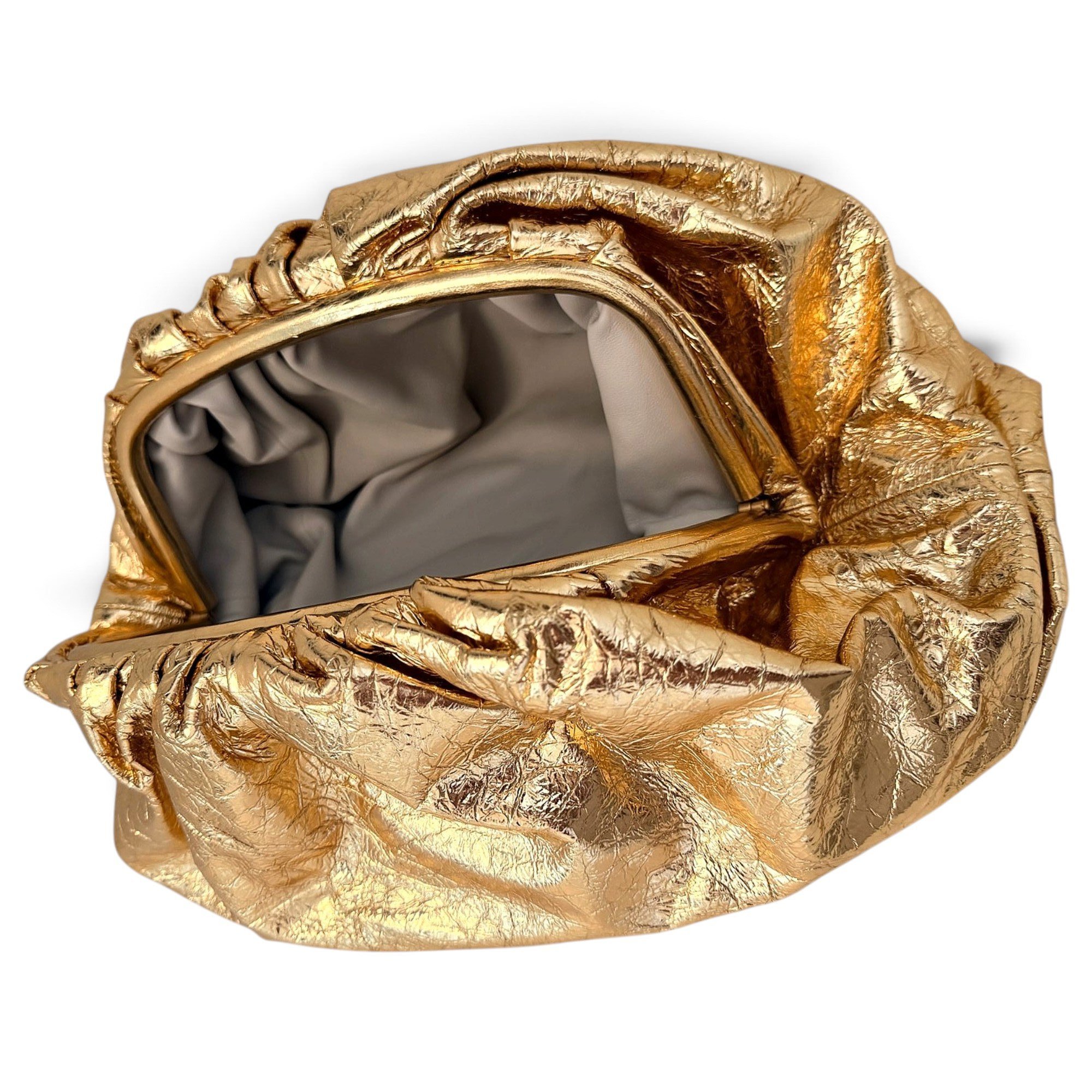 Pouch leather clutch bag