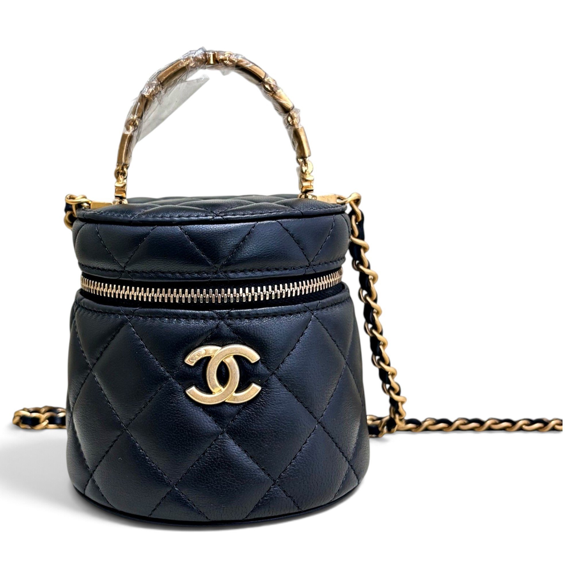 Trendy CC Vanity leather handbag