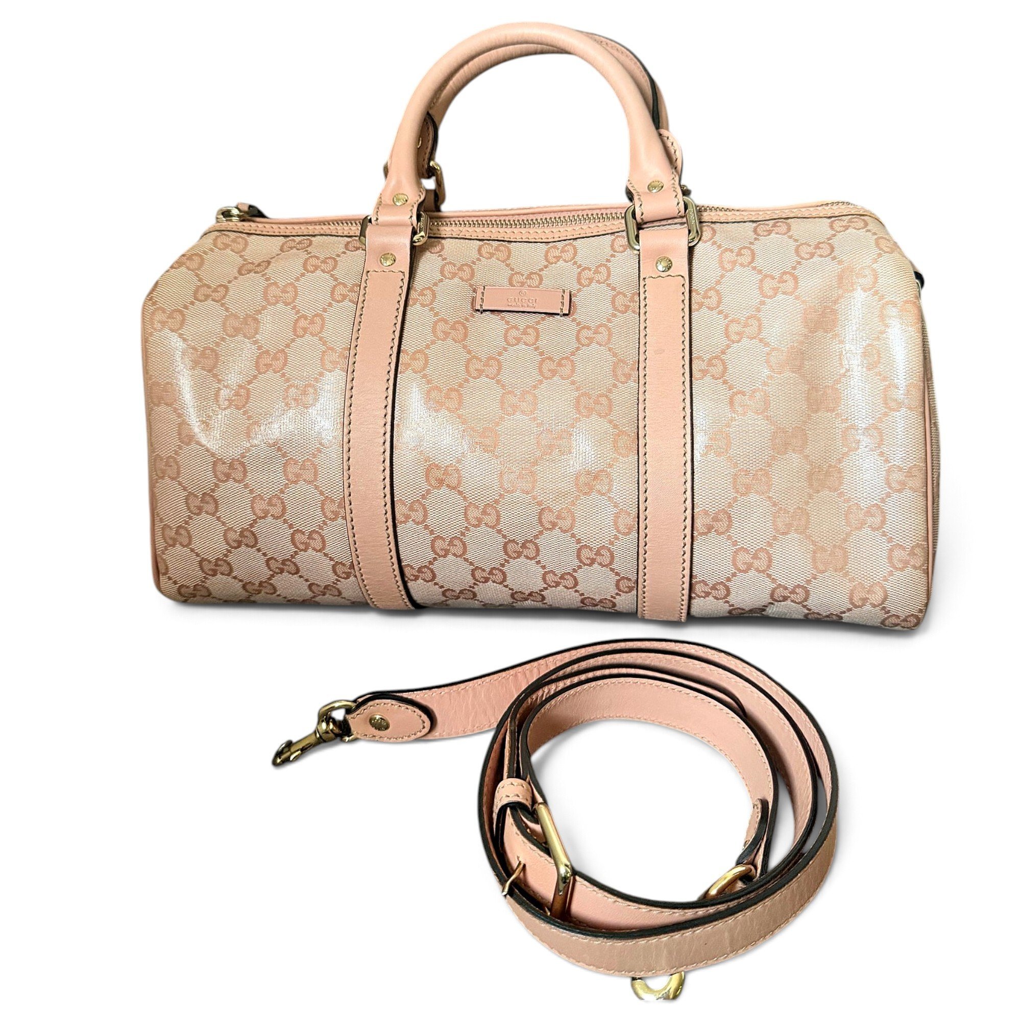 Boston leather bowling bag