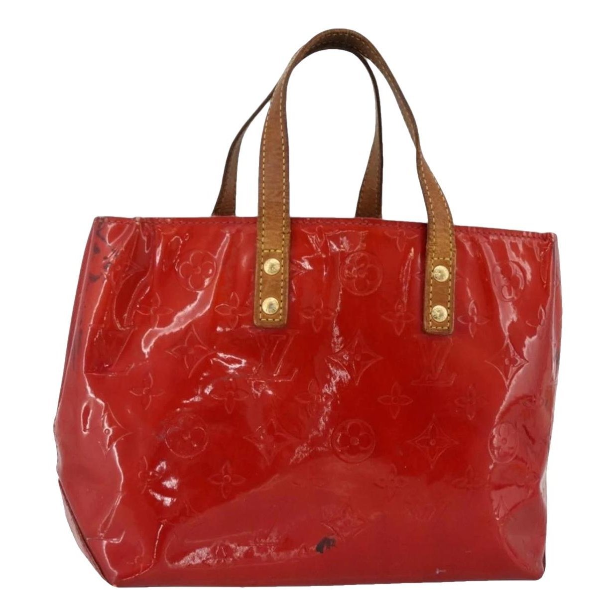 Patent leather handbag