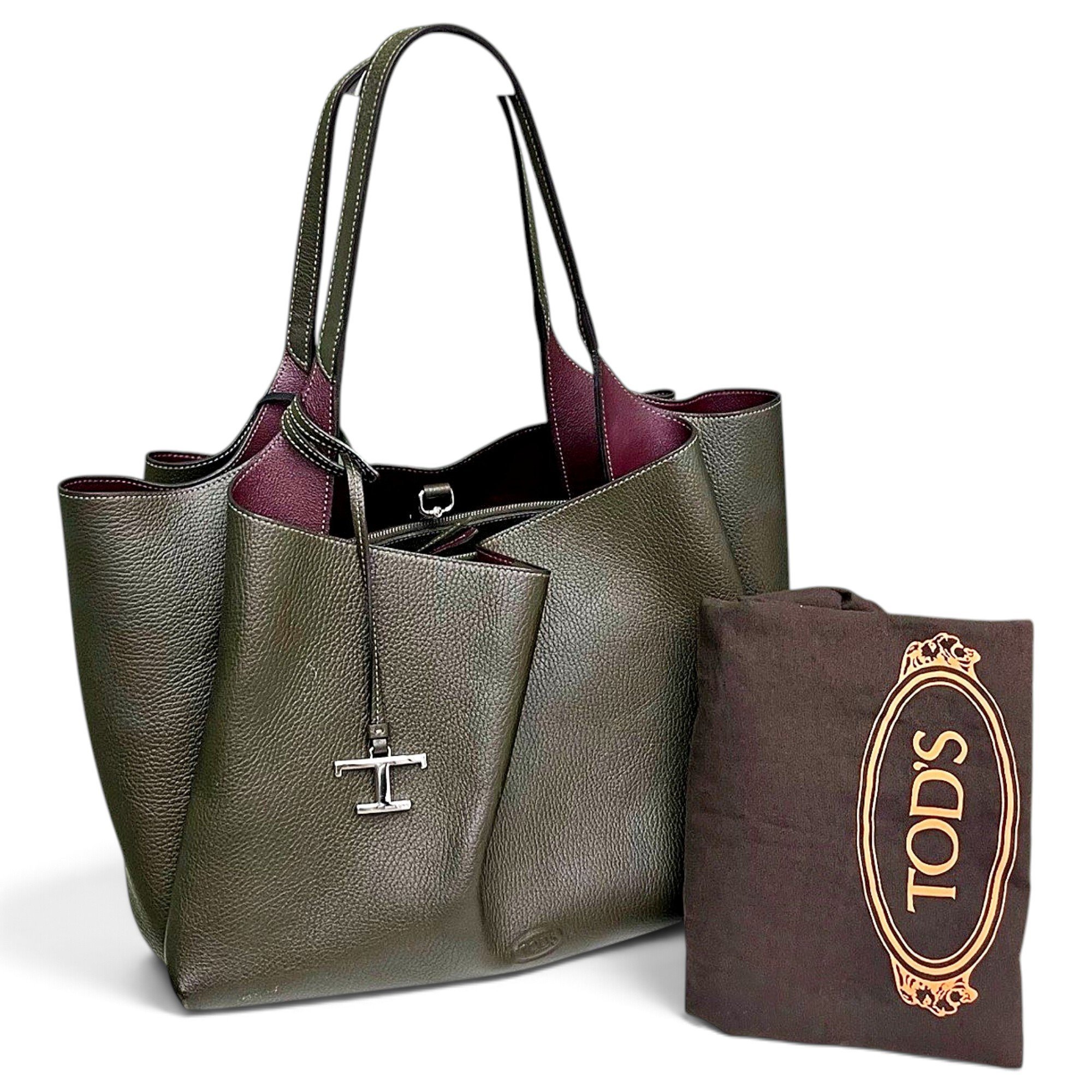 Leather tote