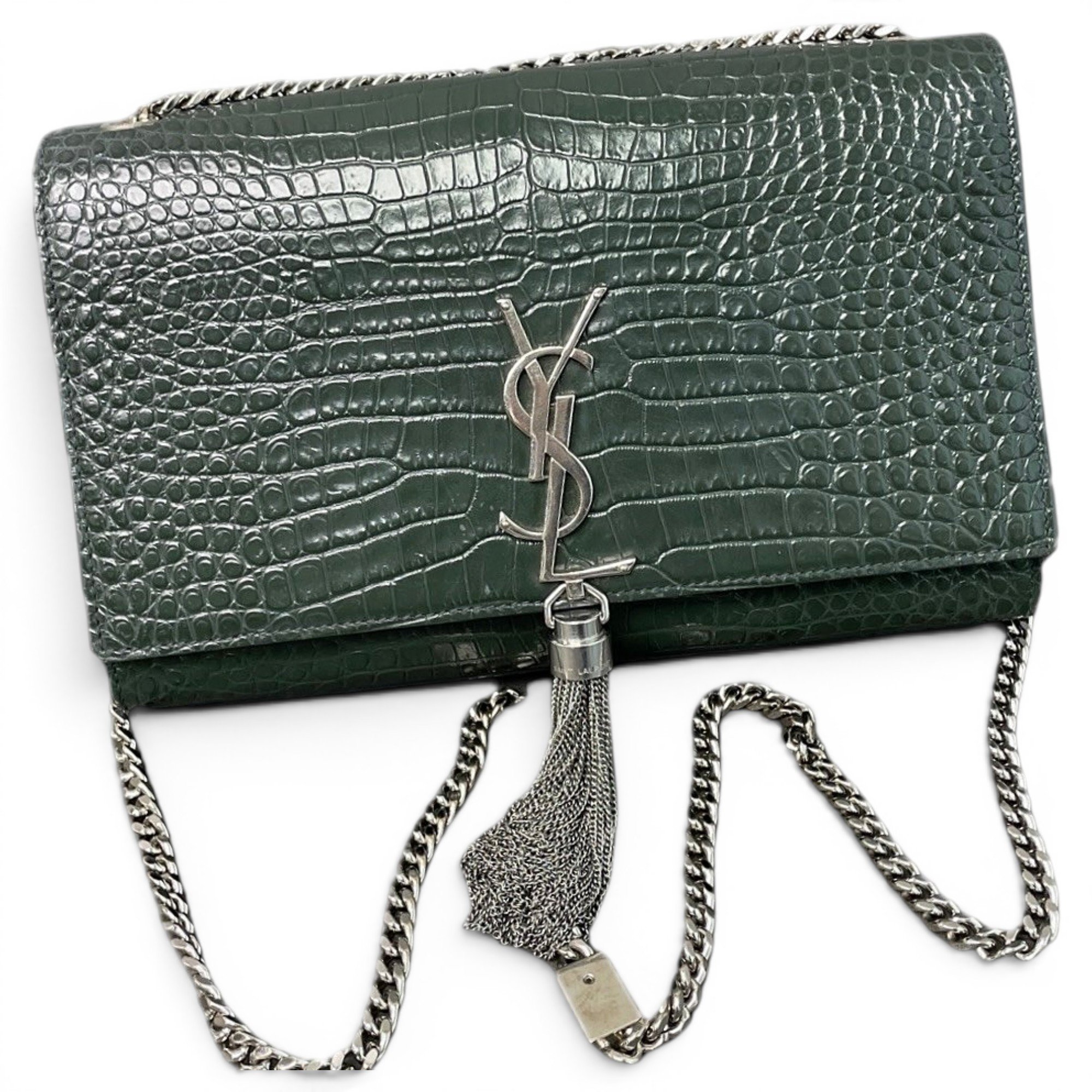 Pompom Kate leather handbag