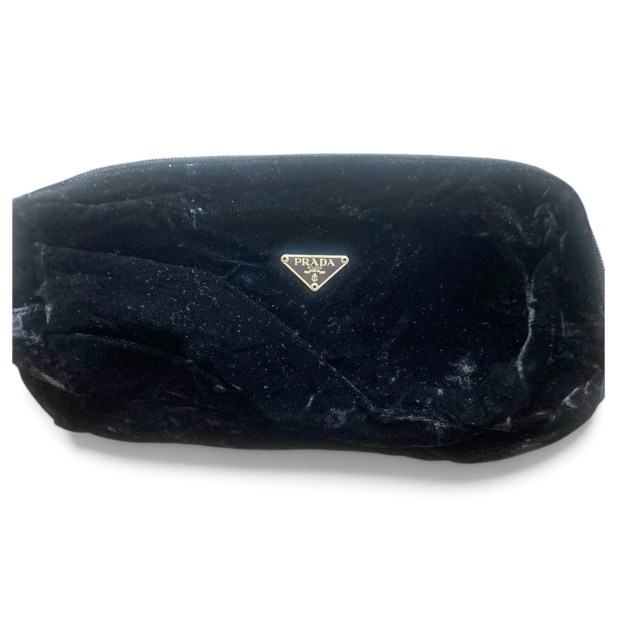 Velvet clutch bag