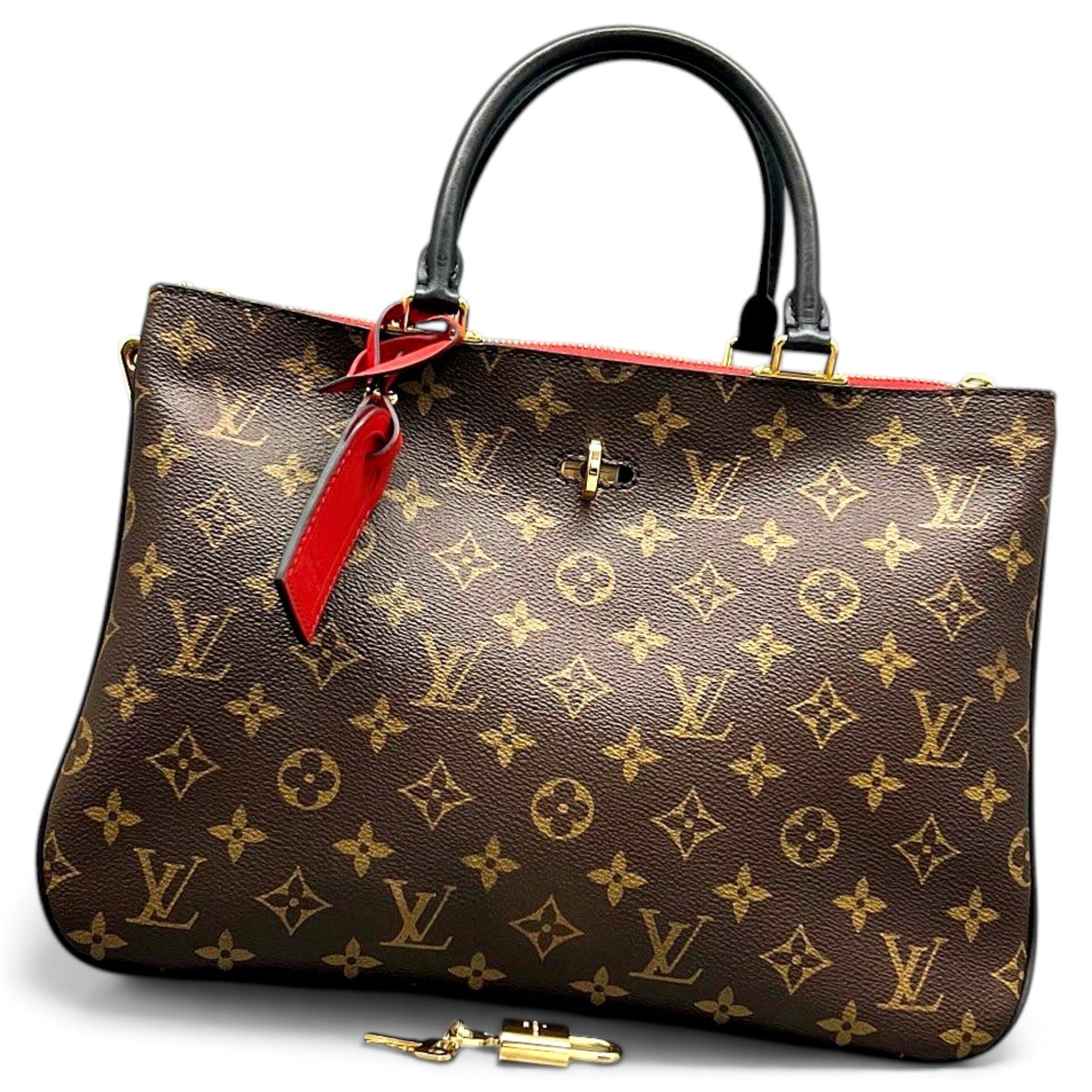 Millefeuille leather handbag