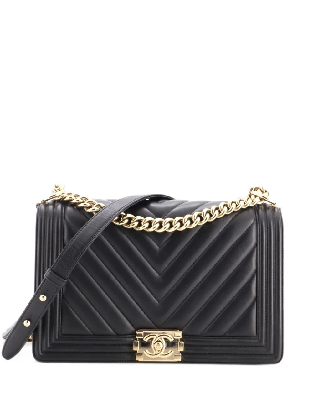 Boy Flap Bag Chevron Lambskin New Medium shoulder bag