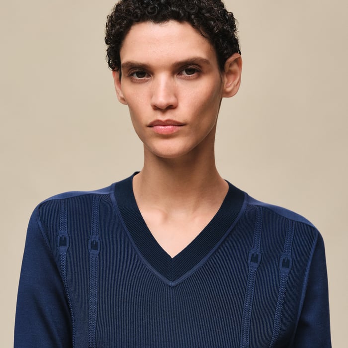 Bleu Outremer Long-sleeve Sweater