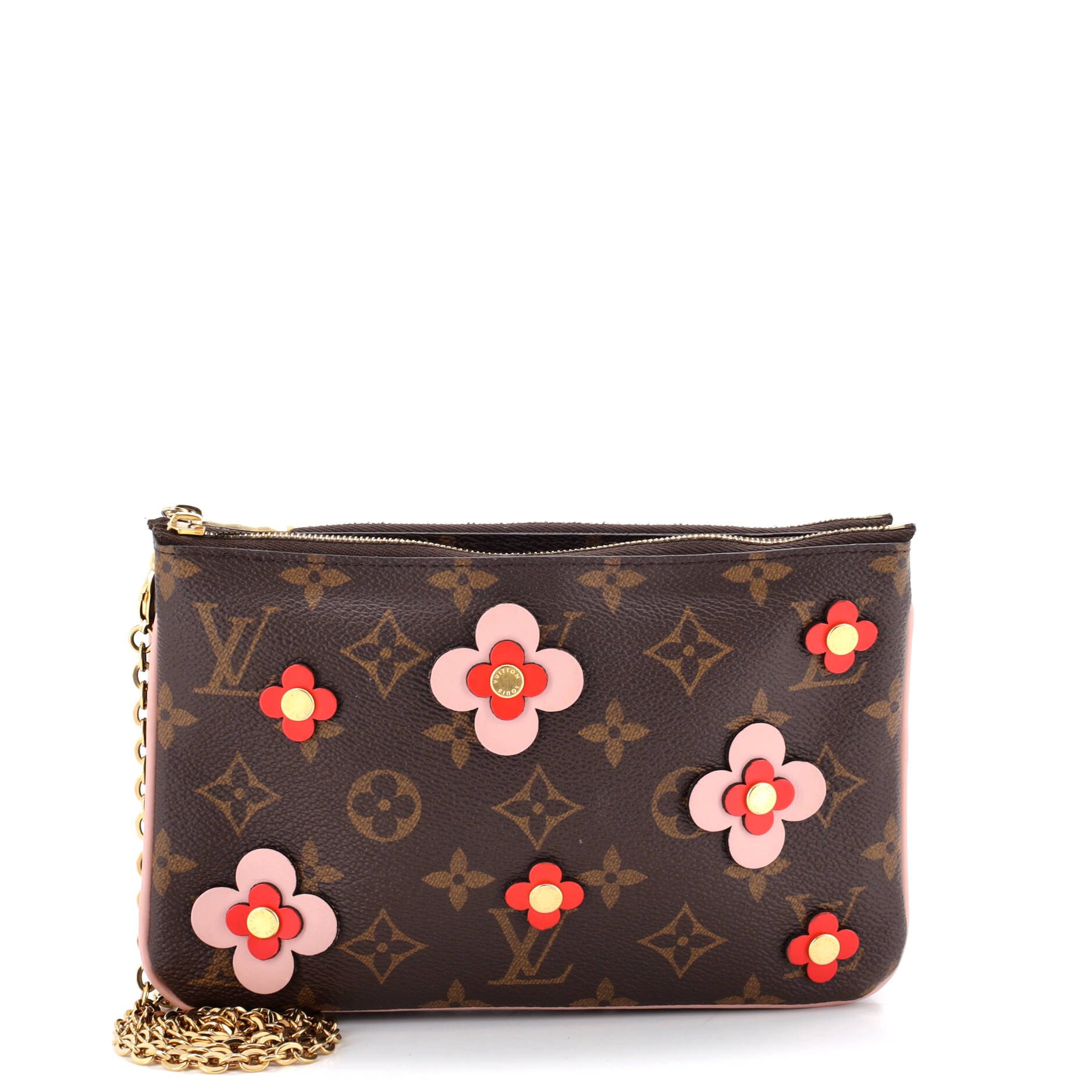 Double Zip Pochette Limited Edition Blooming Flowers Monogram Canvas