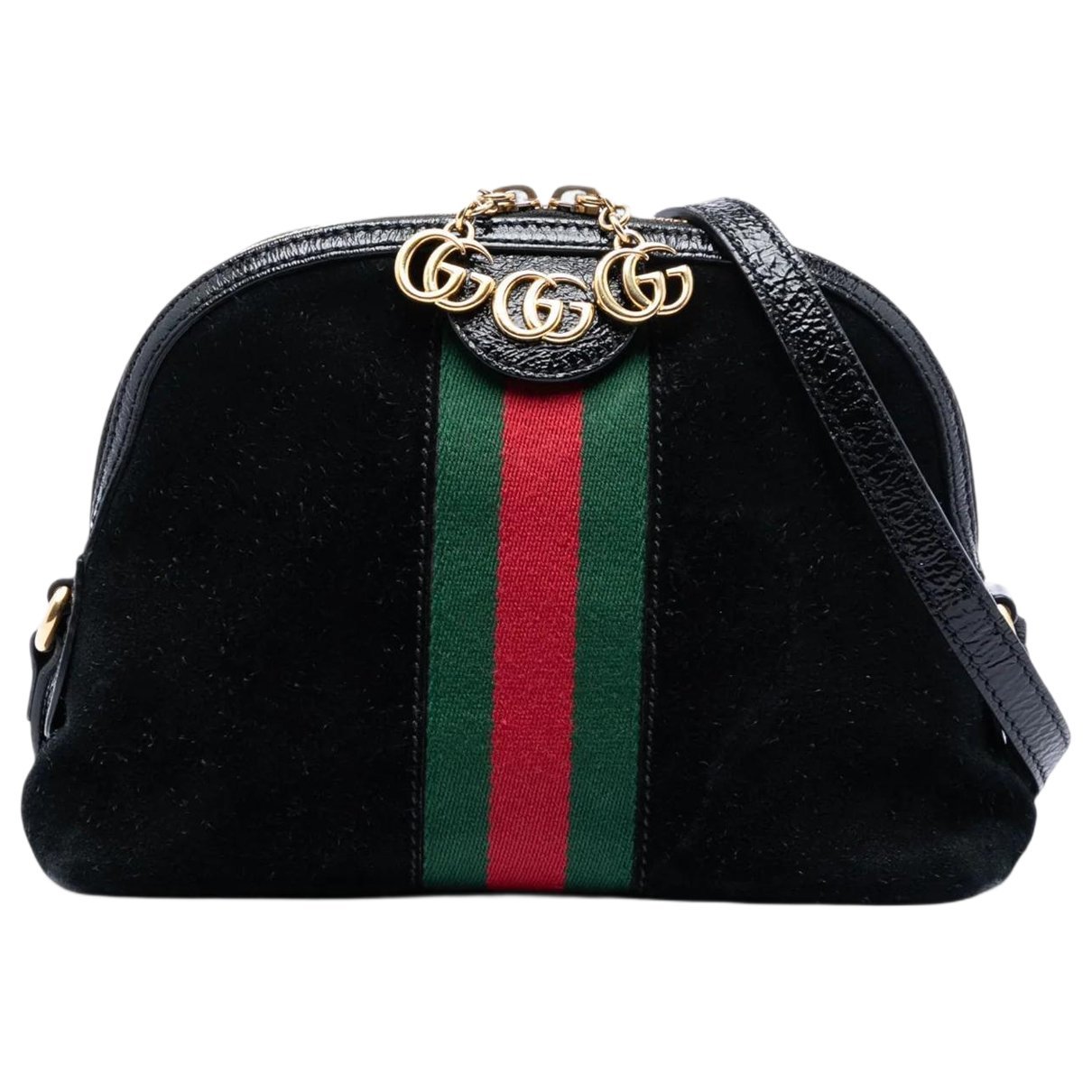 Dôme leather crossbody bag