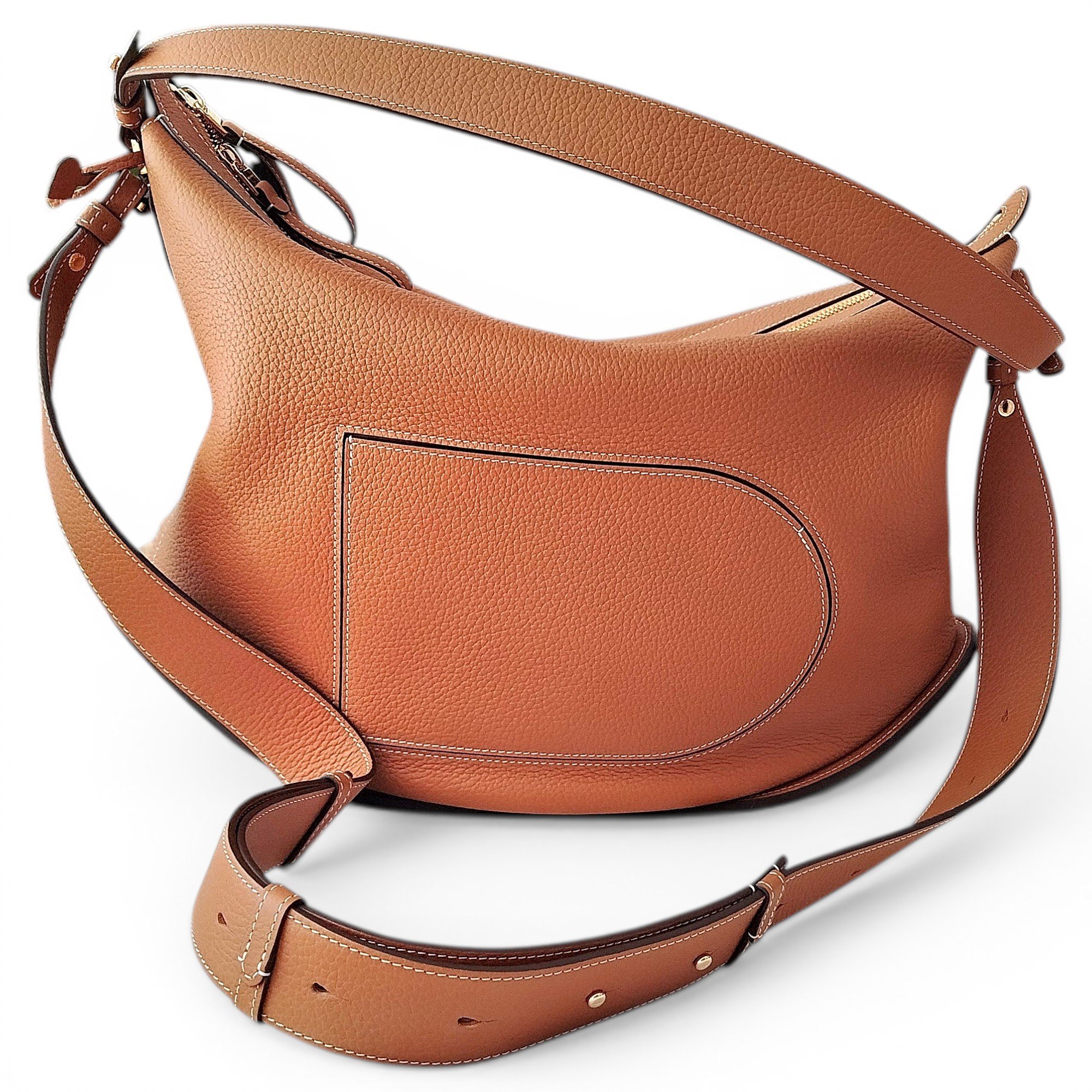Pin leather handbag