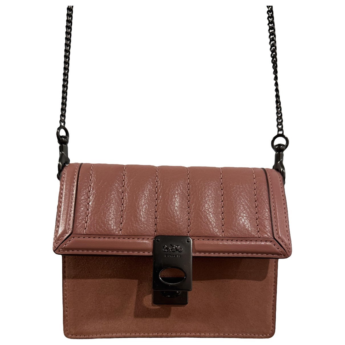 Leather clutch bag