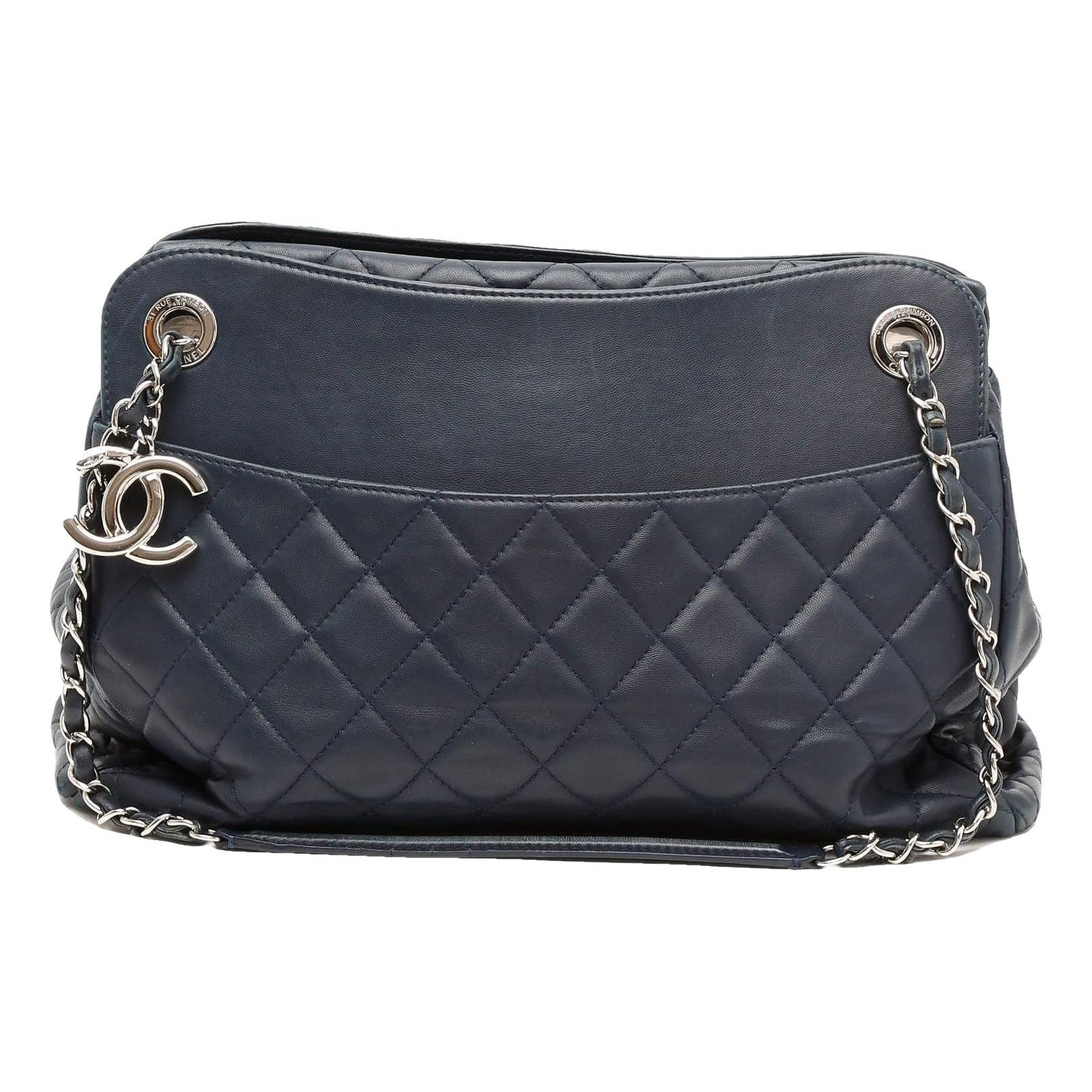 Trendy CC Quilted leather tote