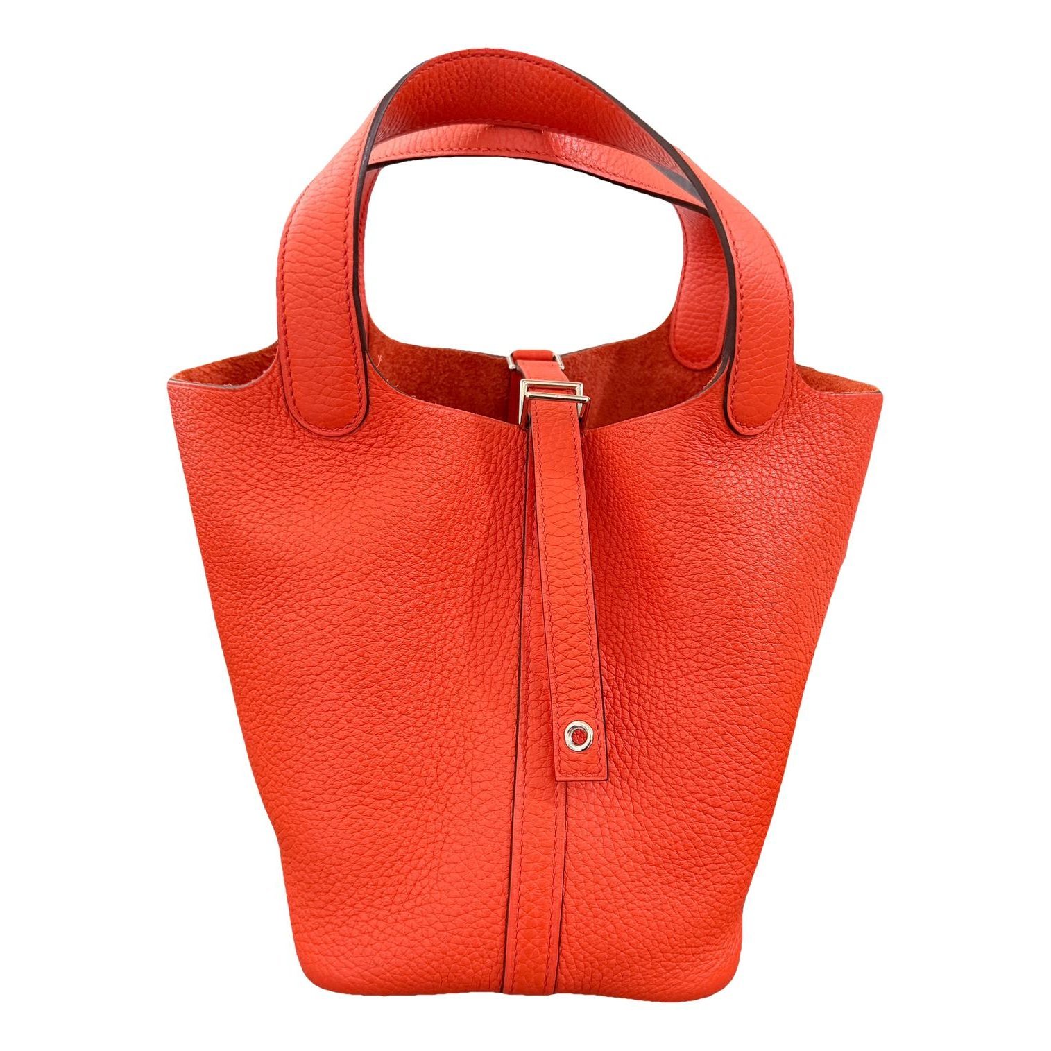 Picotin leather tote