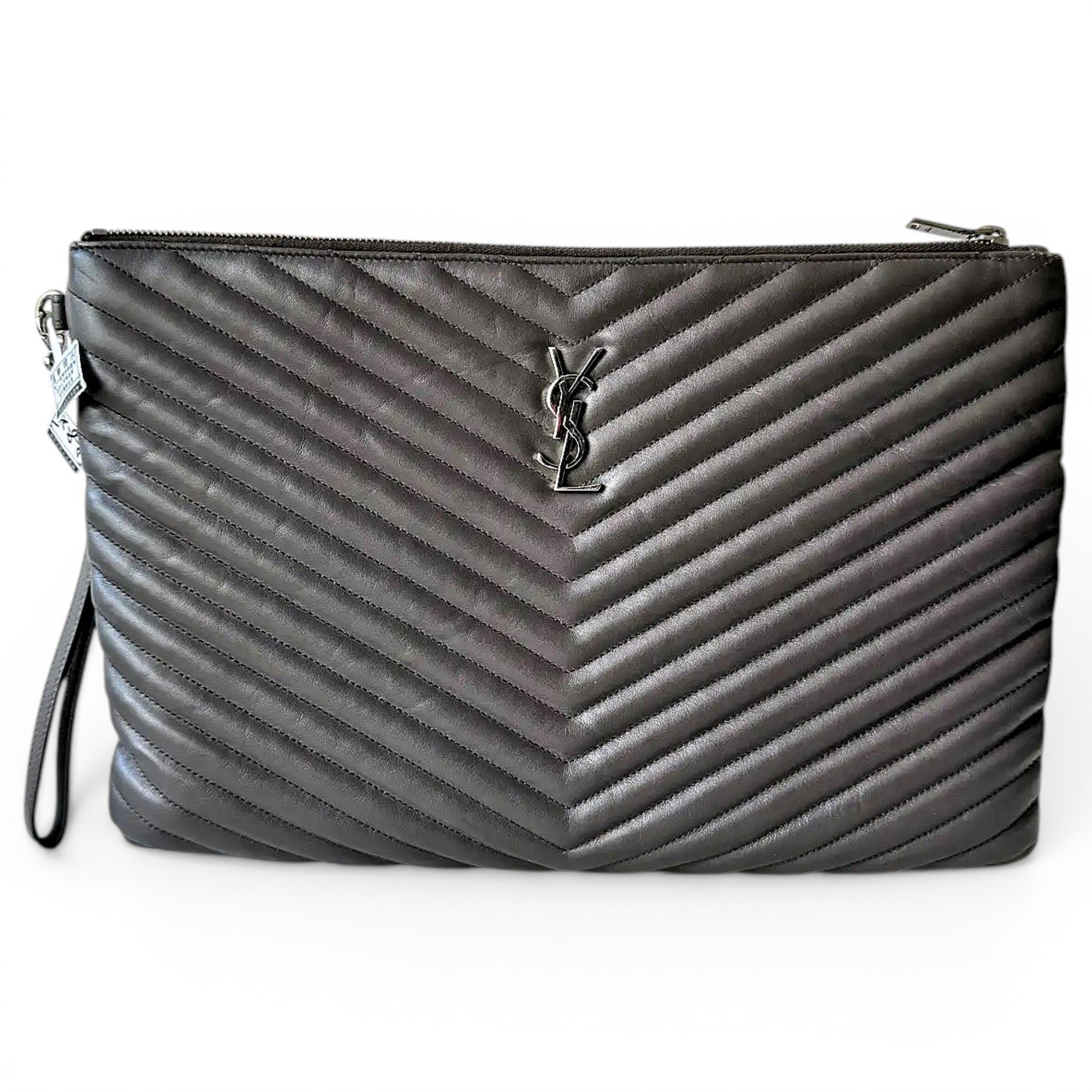 Cassandre leather clutch bag