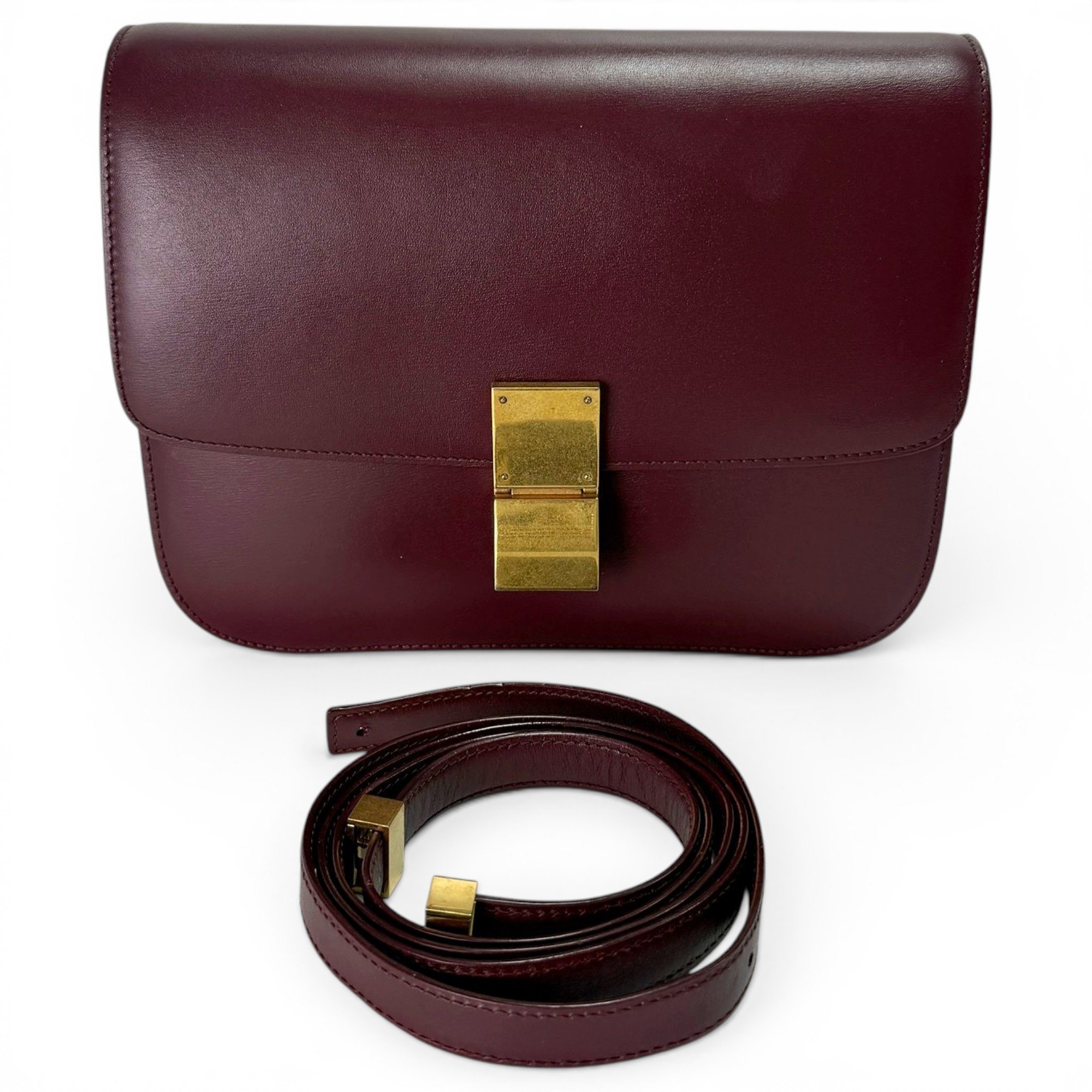 Classic leather crossbody bag