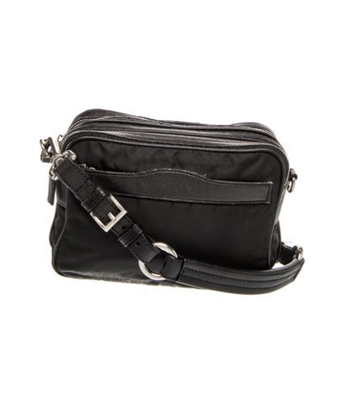 Prada Enameled Metal Triangle Shoulder Bag