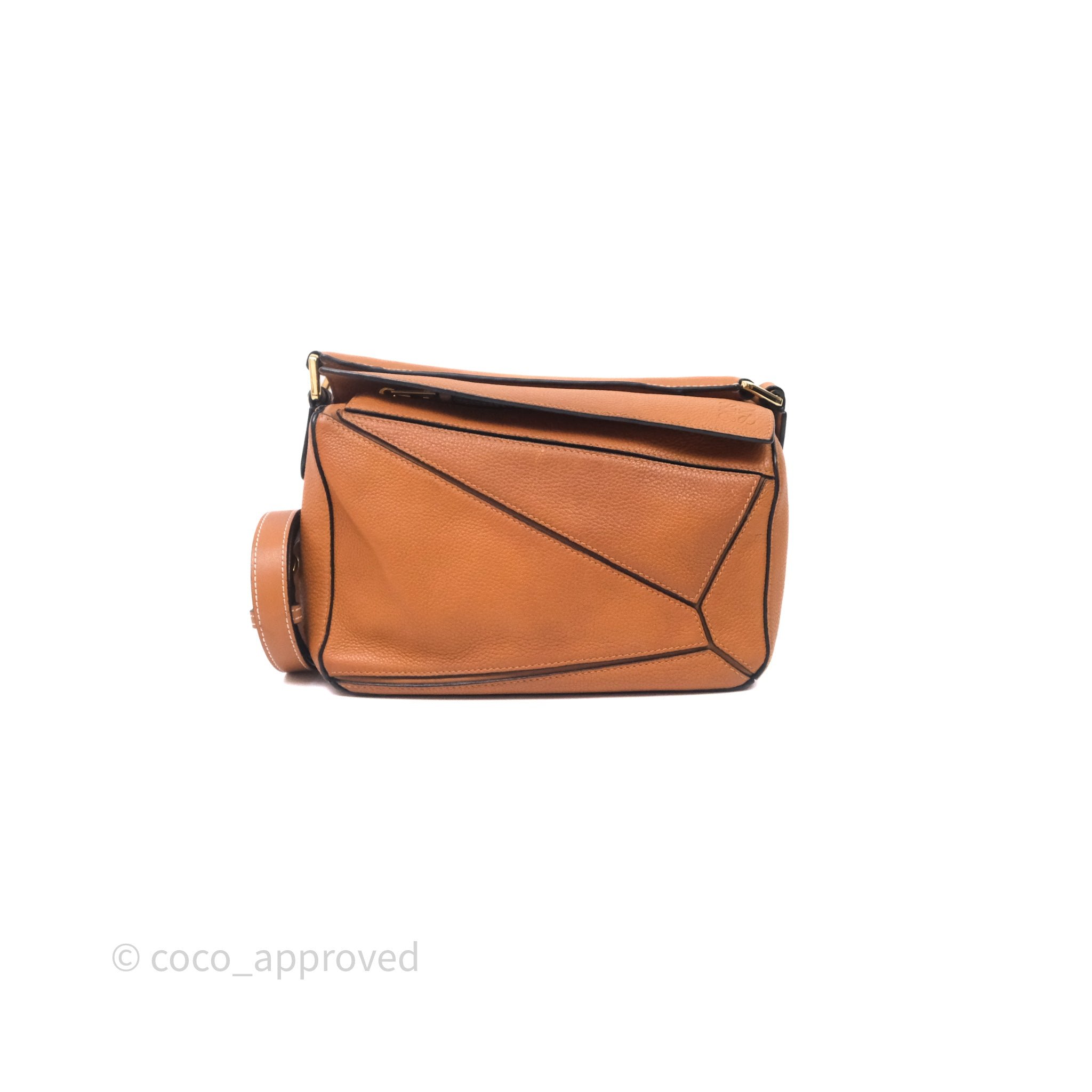 Loewe Small Puzzle Bag Tan Calfskin